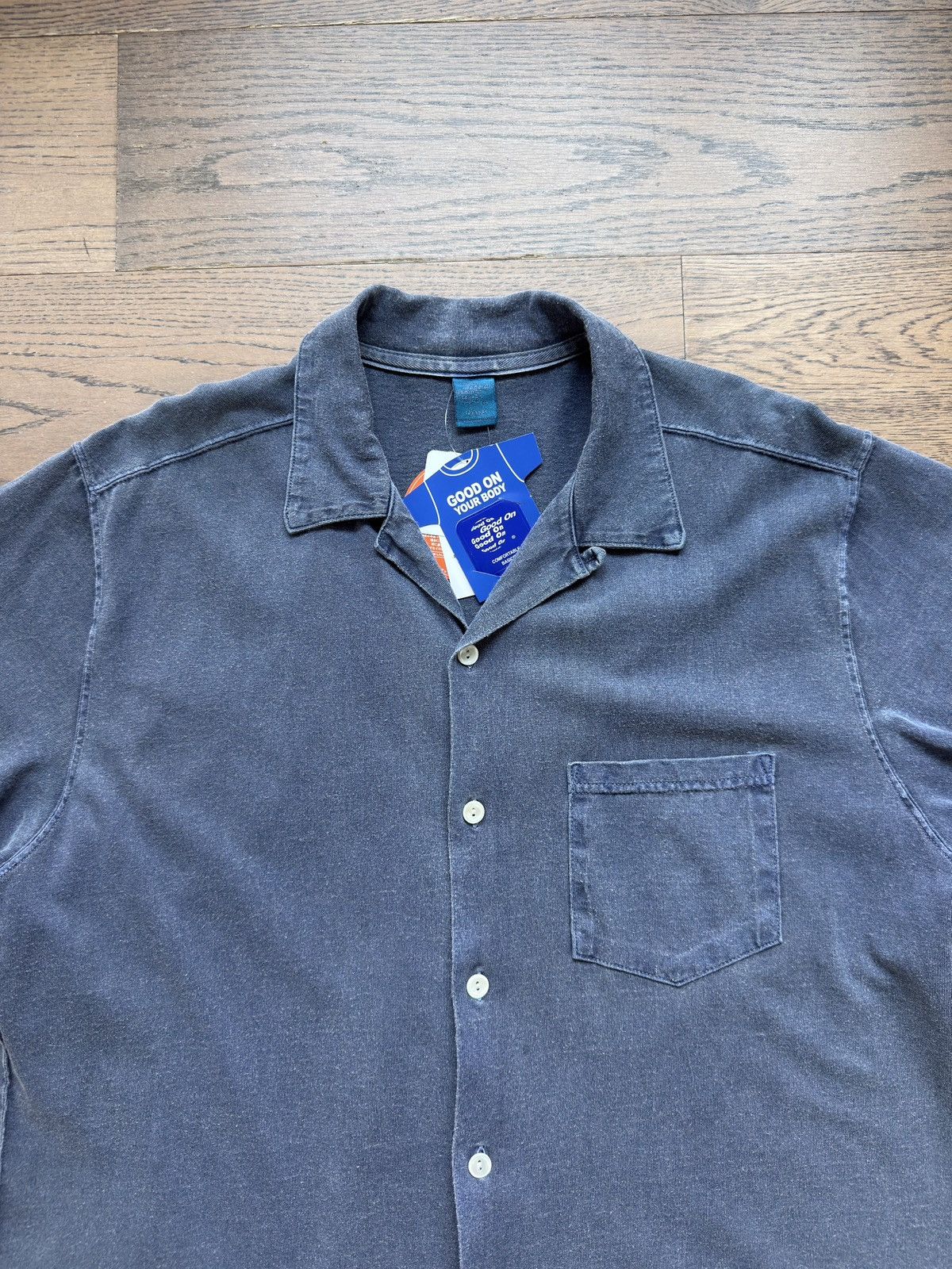 Japanese Brand Good On Japan Made USA Washed Cotton Open Mens Shirt L Size US L / EU 52-54 / 3 - 3 Thumbnail
