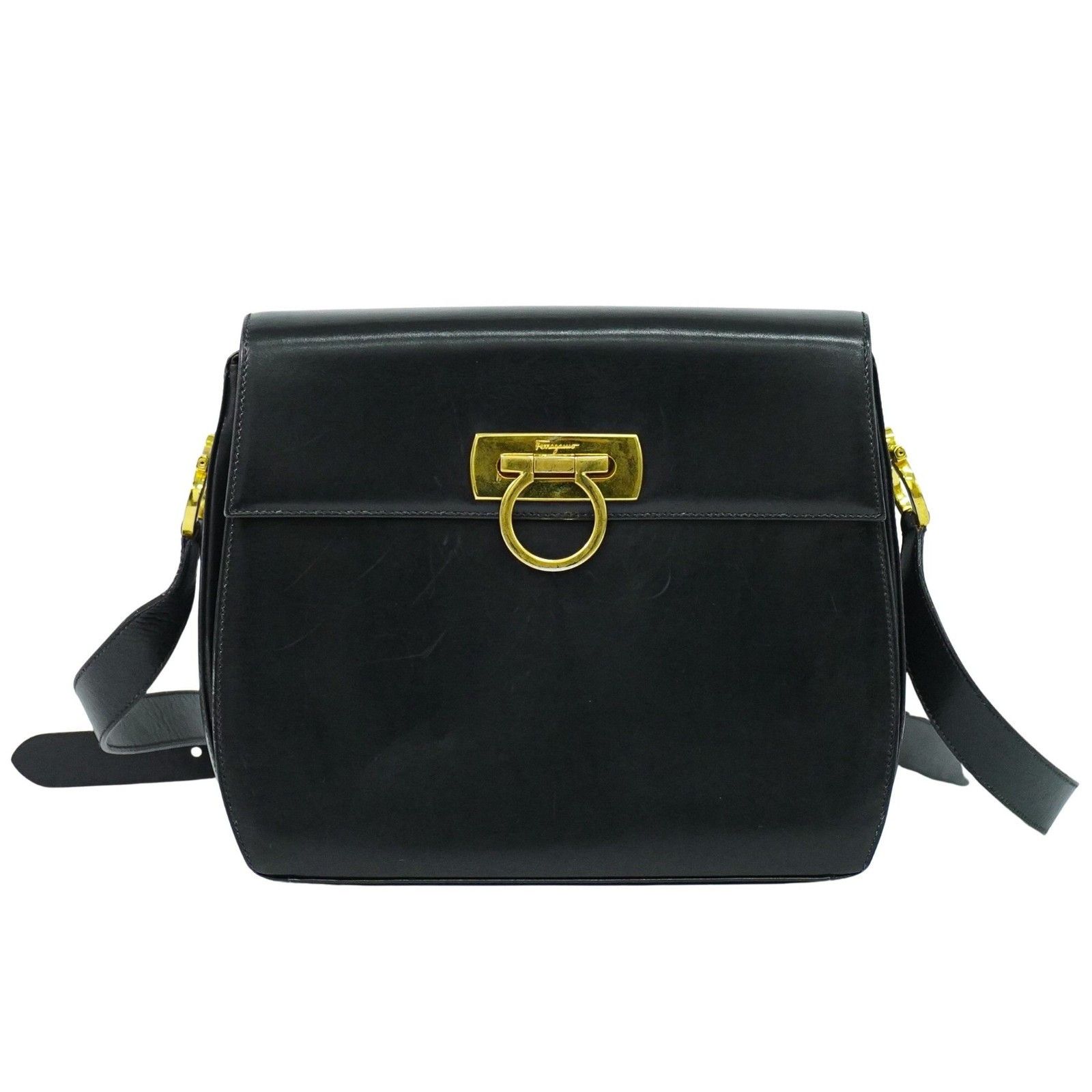 Salvatore Ferragamo Salvatore Ferragamo Gancini Leather Size ONE SIZE - 1 Thumbnail