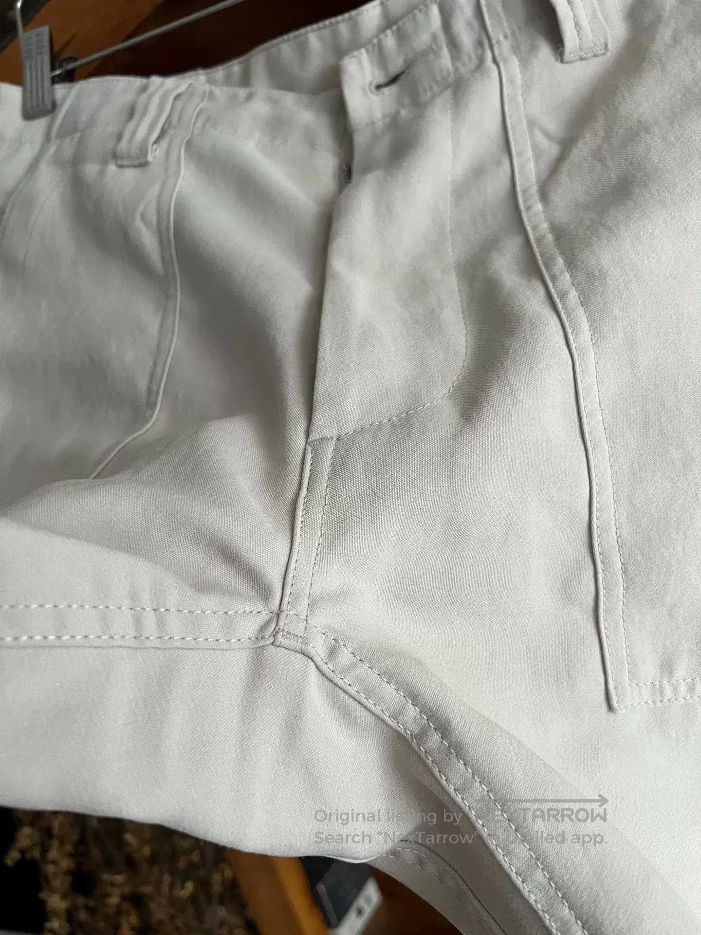 Japanese Brand breathable cream work shorts with details. Size US 32 / EU 48 - 8 Thumbnail