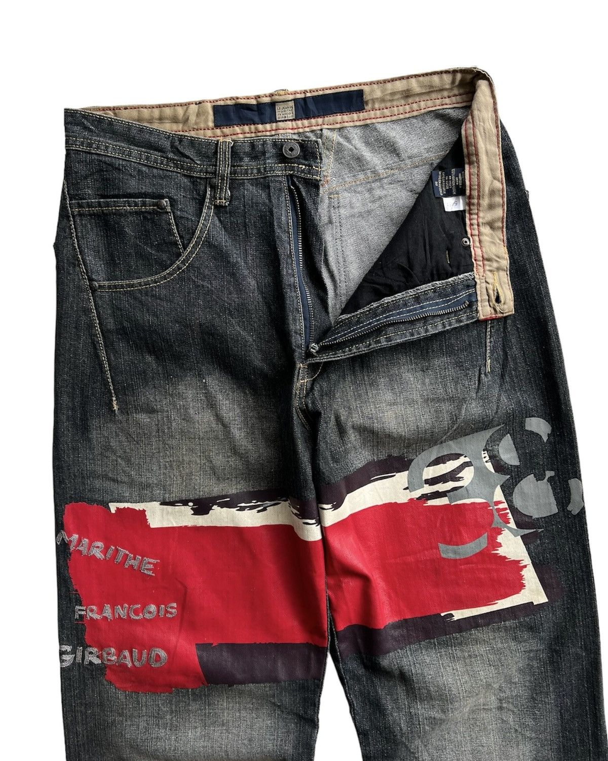 Marithe + Francois Girbaud MARITHÉ & FRANÇOIS GIRBAUD DENIM BAGGY JEANS Size US 32 / EU 48 - 3 Thumbnail