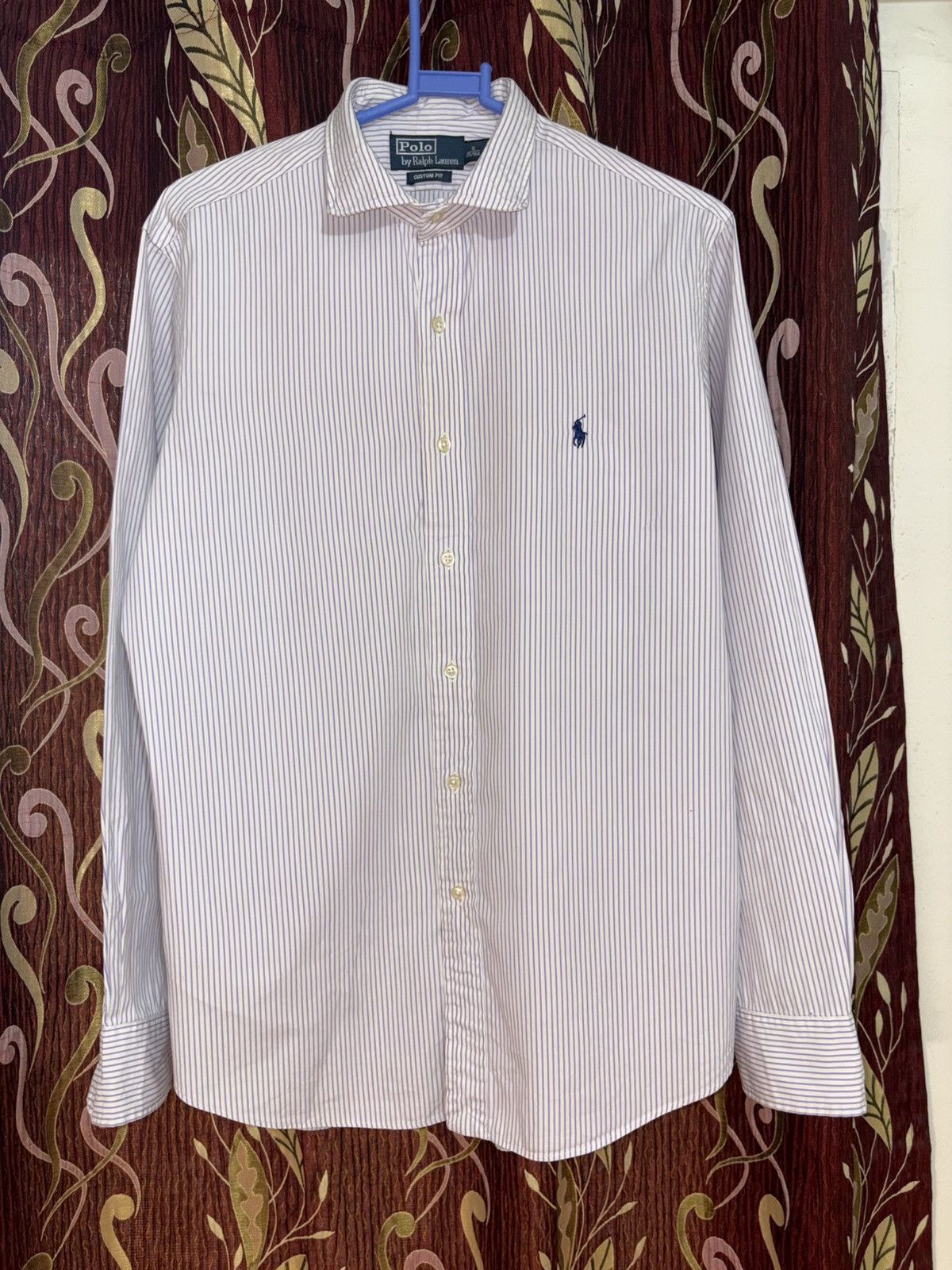 Polo Ralph Lauren Polo Ralph Lauren Striped Shirt Custom Fit Size 16 M/L Size US S / EU 44-46 / 1 - 6 Thumbnail