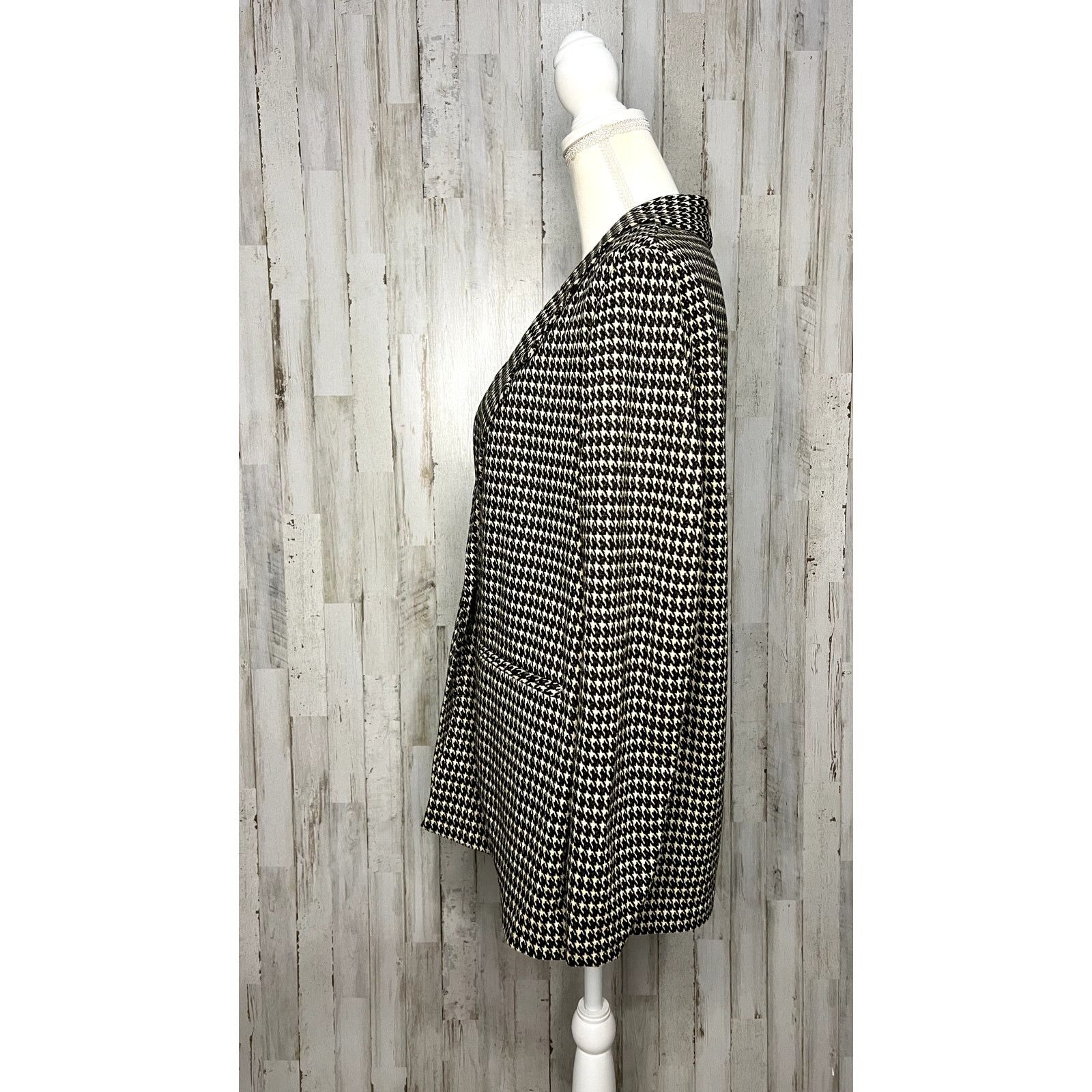 Sanctuary Sanctuary Women's Blazer Medium Multicolor Mini Houndstooth Size M / US 6-8 / IT 42-44 - 7 Thumbnail