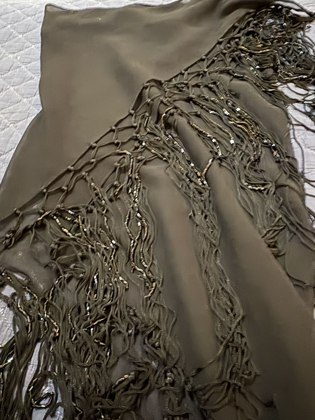 Other NWOT black wrap with beading and fringe Size ONE SIZE - 5 Thumbnail