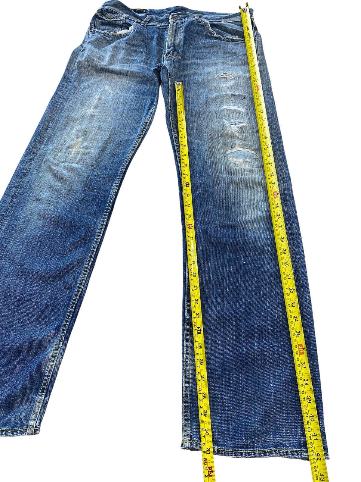 Japanese Brand Japanese Brand Faded Wash Patches Straight Leg Style Jeans Size US 34 / EU 50 - 8 Thumbnail