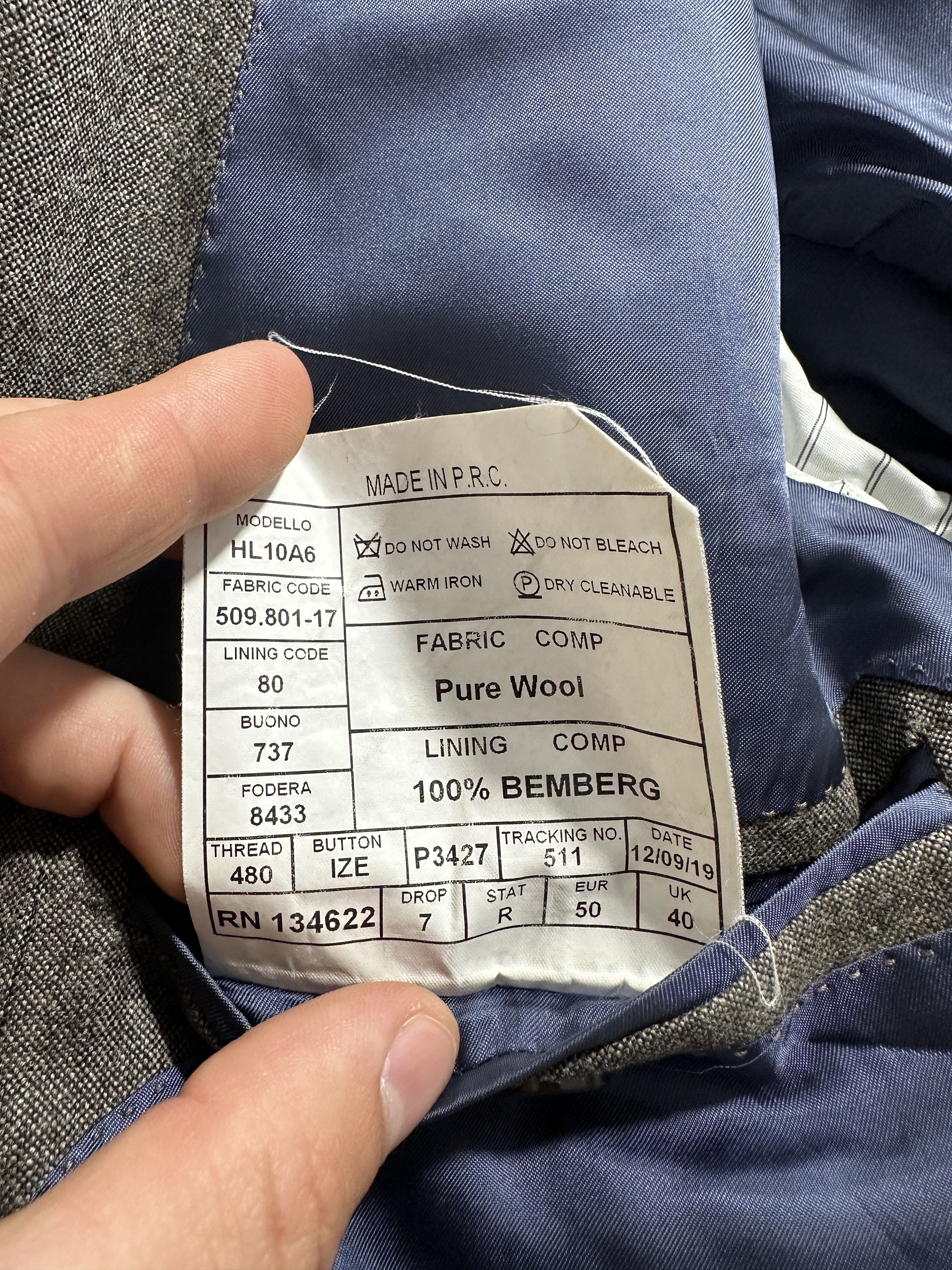 Suitsupply SuitSupply Vitale Barberis Super 110s Blazer Jacket 50 7 R Size 50R - 9 Thumbnail