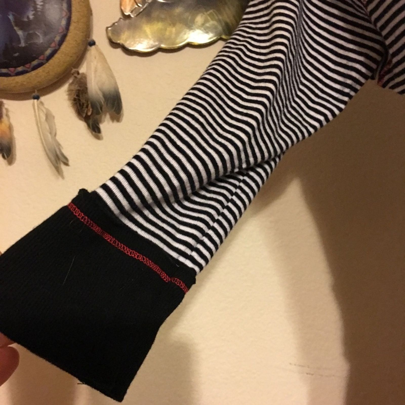 Other Black and white stripe pull on shrug with hoodie Size S / US 4 / IT 40 - 3 Thumbnail