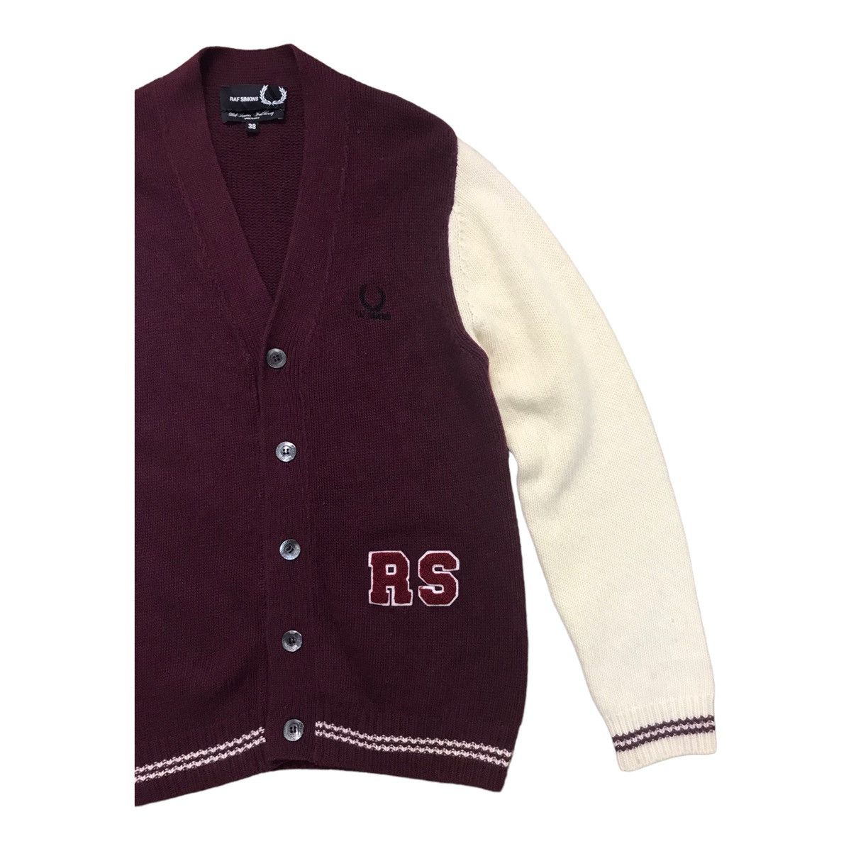 Fred Perry × Raf Simons Raf Simon X Fred Perry wool Cardigan Size US M / EU 48-50 / 2 - 3 Thumbnail