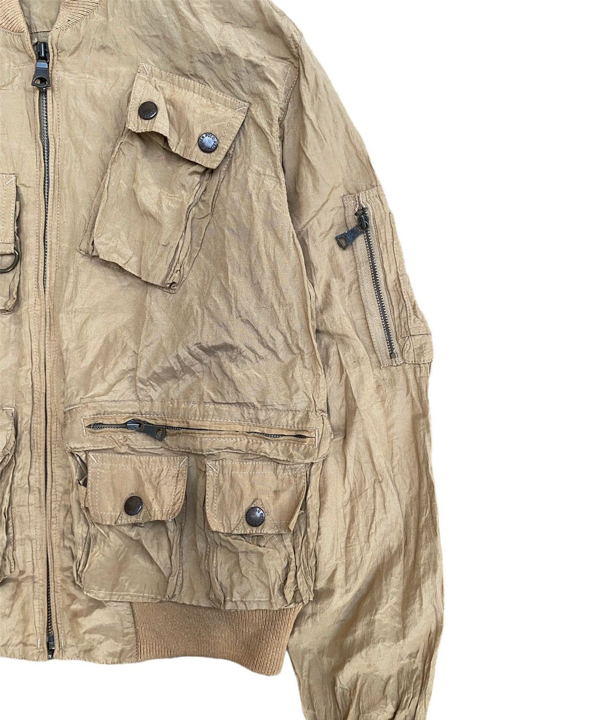 Polo Ralph Lauren × RRL Ralph Lauren × Ralph Lauren Vintage Ralph Lauren Metallic Tactical Multi Pocket Jacket Size US M / EU 48-50 / 2 - 4 Thumbnail