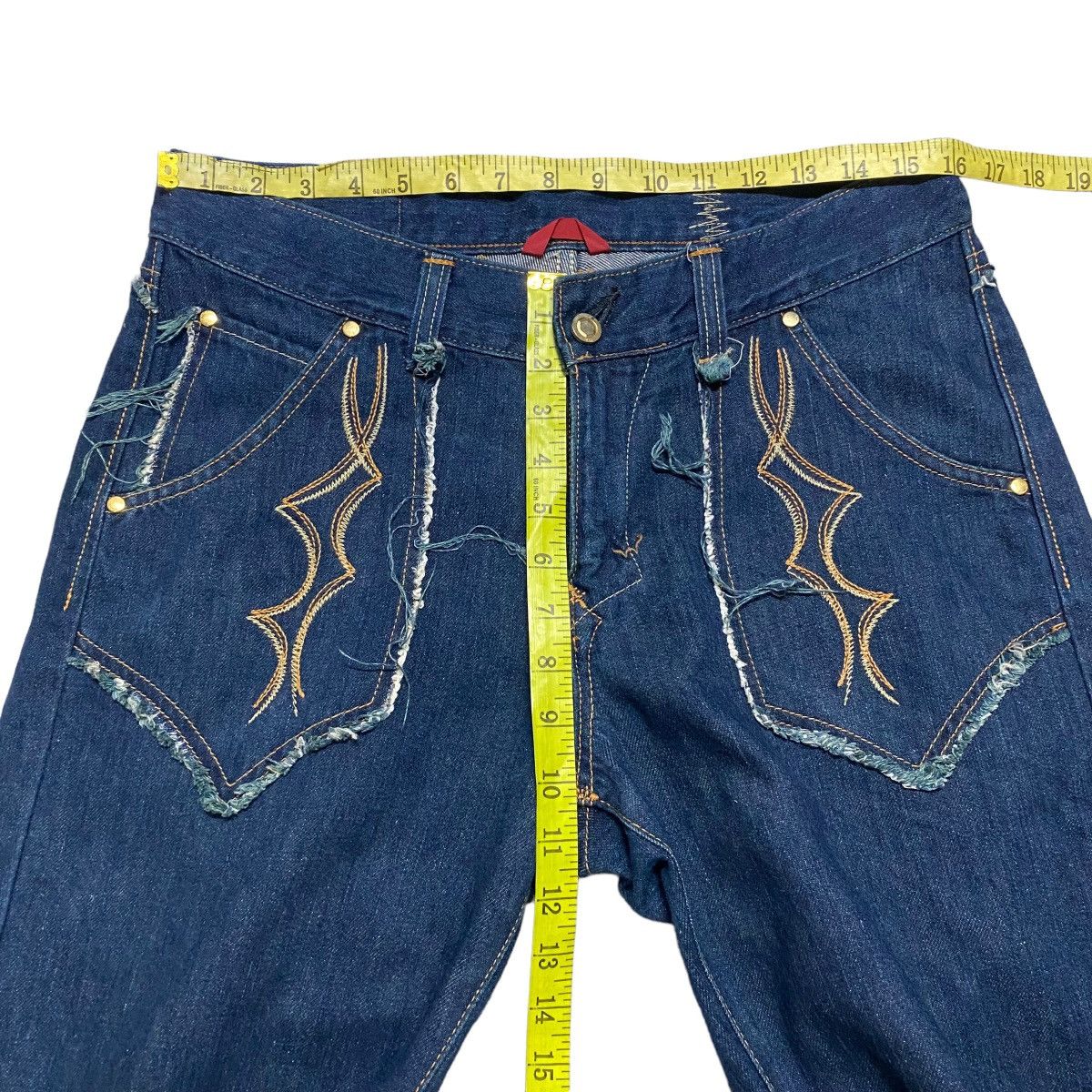 Edwin Vintage Edwin Denim Flare Jeans Tribal Embroidery Size US 32 / EU 48 - 17 Thumbnail