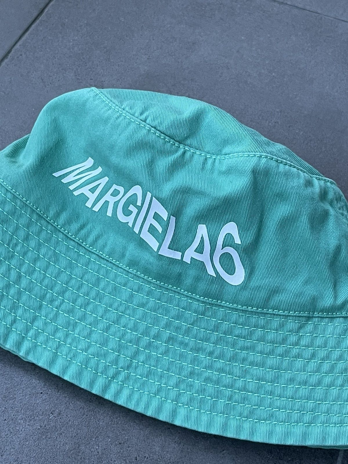 Maison Margiela !DS! SS23 Maison Margiela "Margiela" Logo Green Panama Size ONE SIZE - 14 Thumbnail