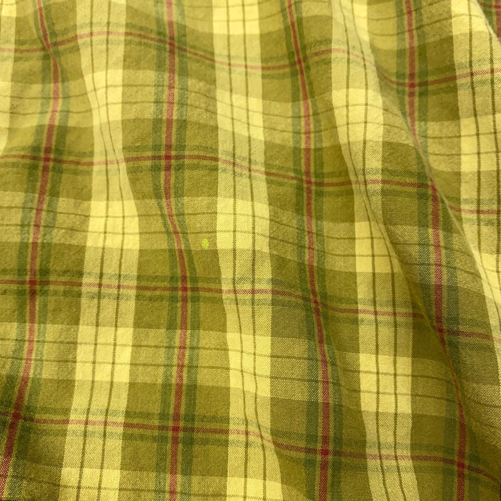 Gap VINTAGE Gap Men’s Short Sleeve Shirt Large Yellow Plaid Western Cowboy Cotton 90s Size US L / EU 52-54 / 3 - 6 Thumbnail
