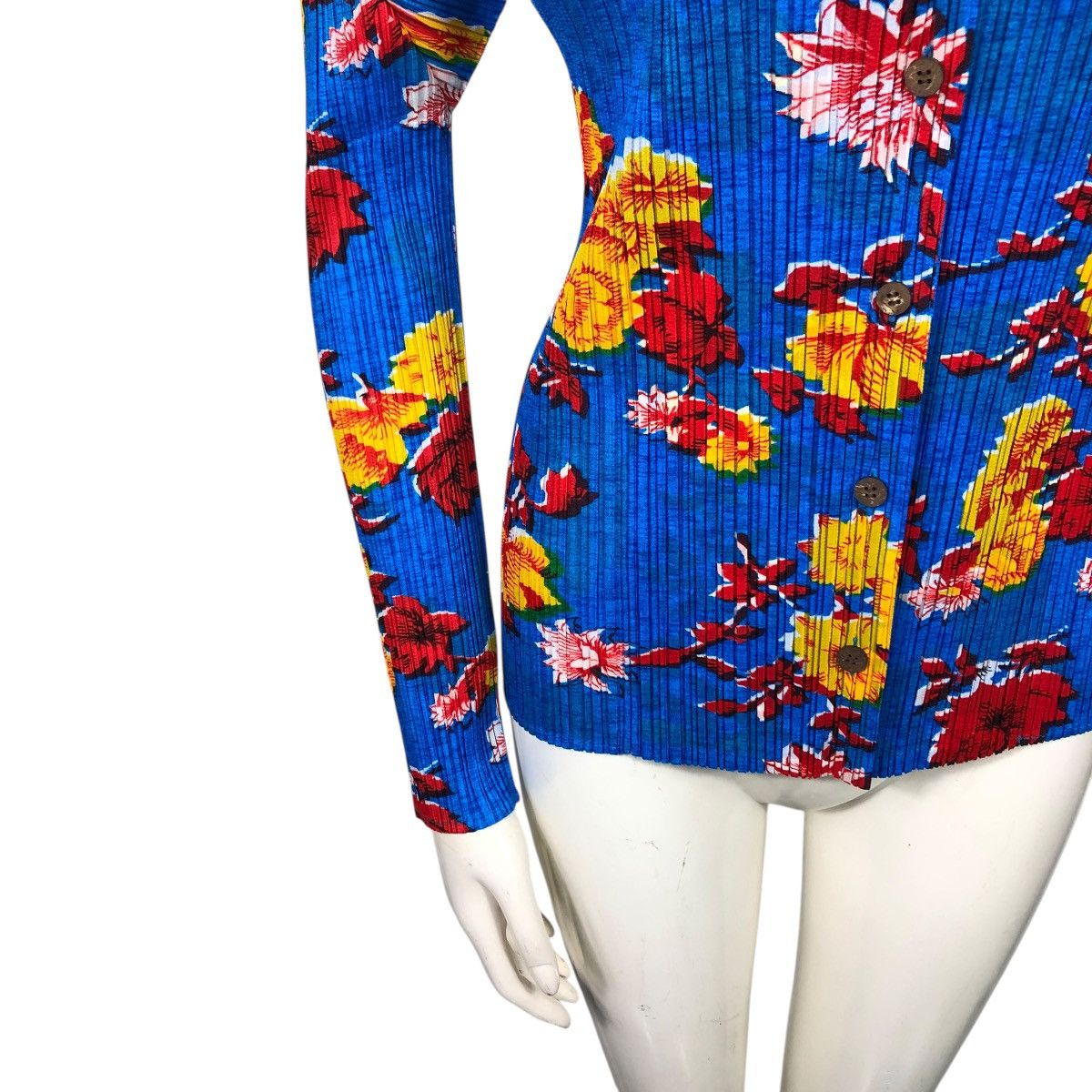 Issey Miyake 🔥VINTAGE PLEATS PLEASE ISSEY MIYAKE BUTTON UPS FLORAL DESIGN Size M / US 6-8 / IT 42-44 - 4 Thumbnail