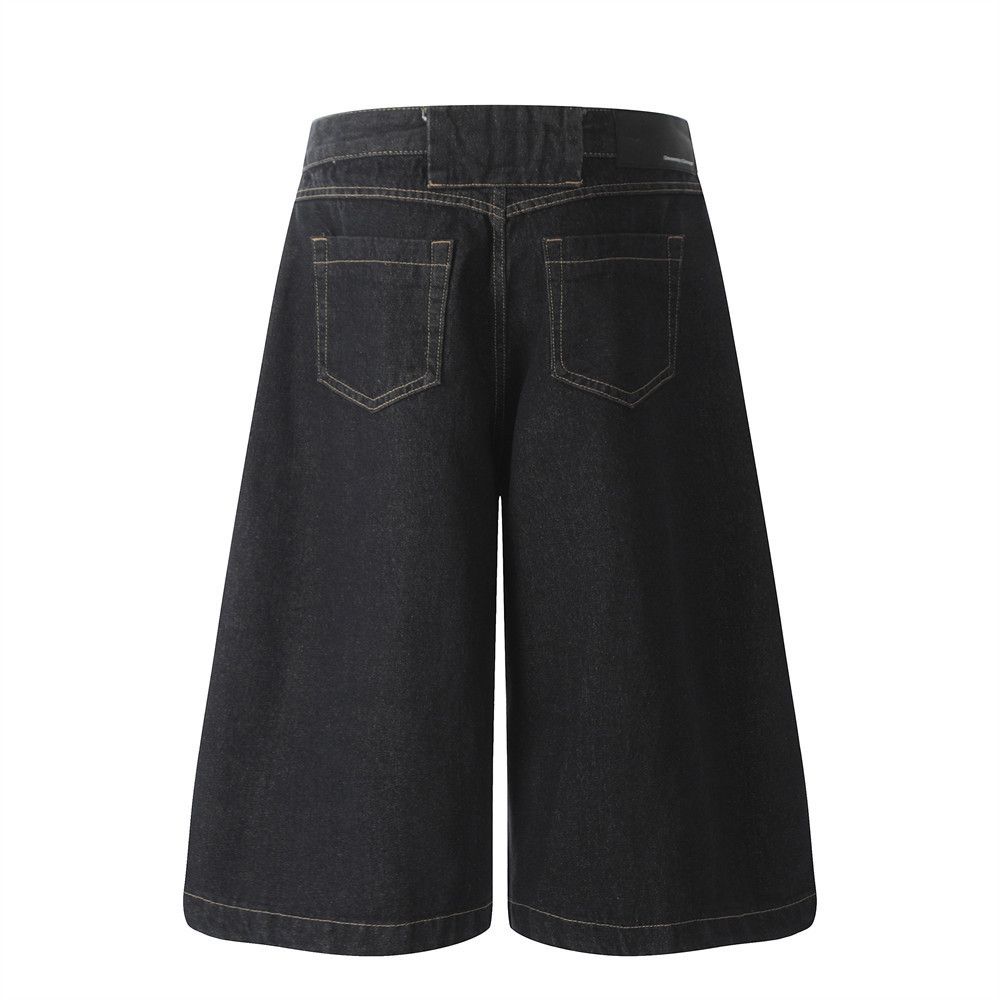 Japanese Brand × Vintage Men's workwear casual street loose wide-leg denim shorts Size US 32 / EU 48 - 3 Thumbnail
