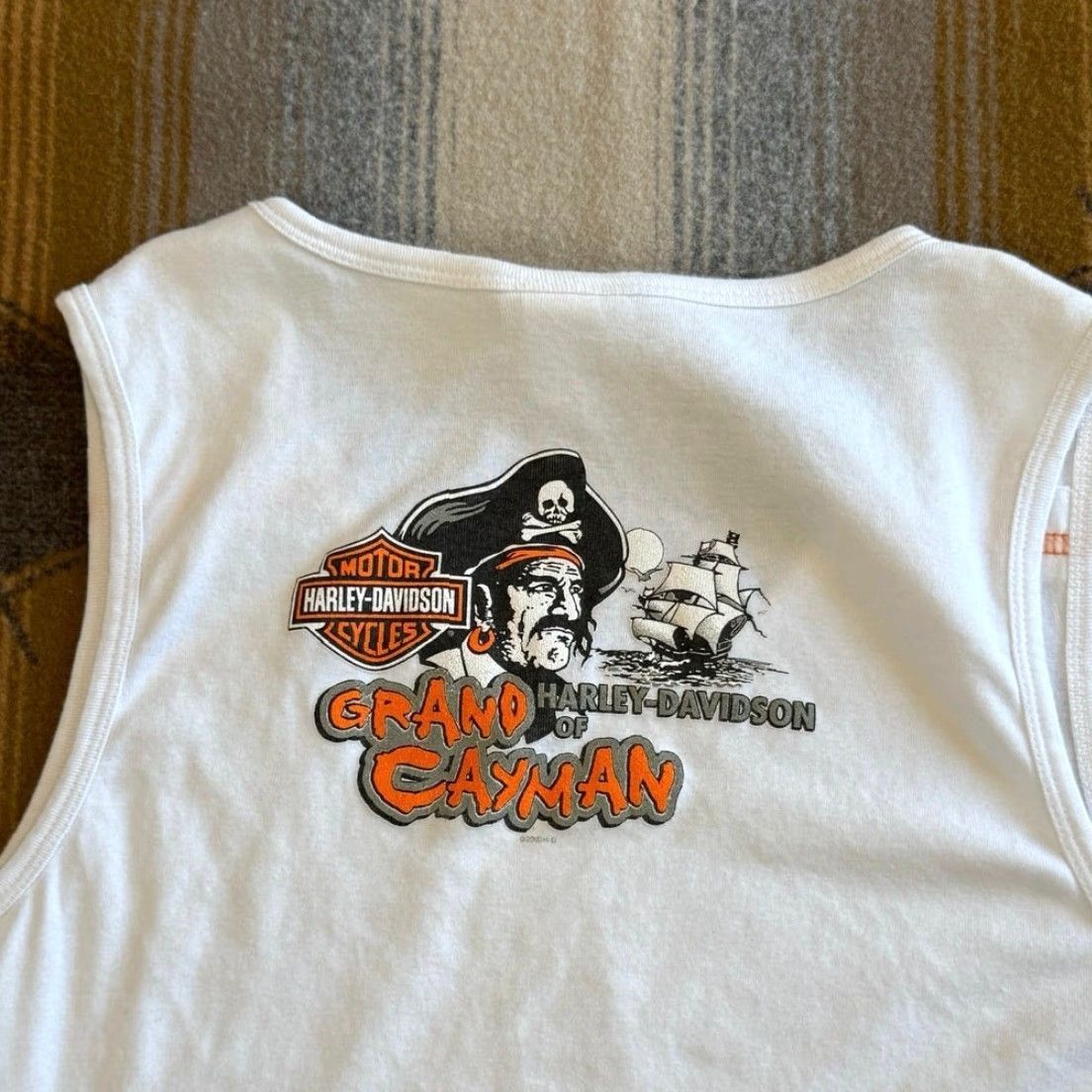 Harley Davidson VINTAGE Harley Davidson Tank Top Shirt Women 2XL White Sleeveless Biker Motorcycle 90s Y2K Grunge Streetwear Size XXL / US 16-18 / IT 52-54 - 5 Thumbnail