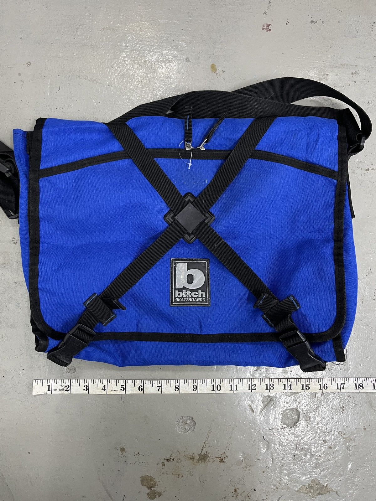 Hook-Ups Vintage 90s Rare Bitch Skateboards Large Messenger Sling Bag Size ONE SIZE - 17 Thumbnail