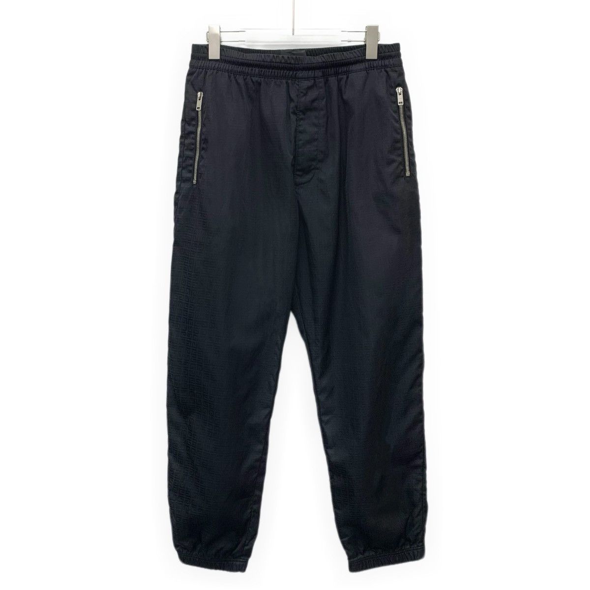 Givenchy Givenchy Black All-over Logo Tone-on-Tone Casual Pants K26WX Size US 34 / EU 50 - 1 Thumbnail
