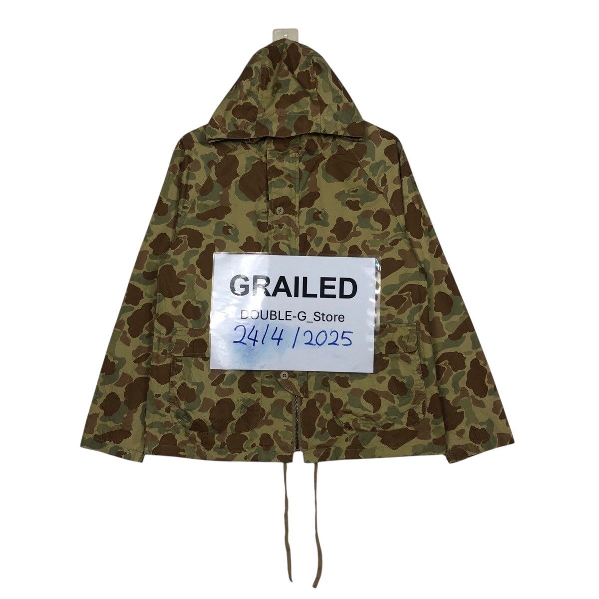 Japanese Brand 📌Vintage Chore Biker Jacket Frog Skins Design Camouflage Size US M / EU 48-50 / 2 - 1 Thumbnail
