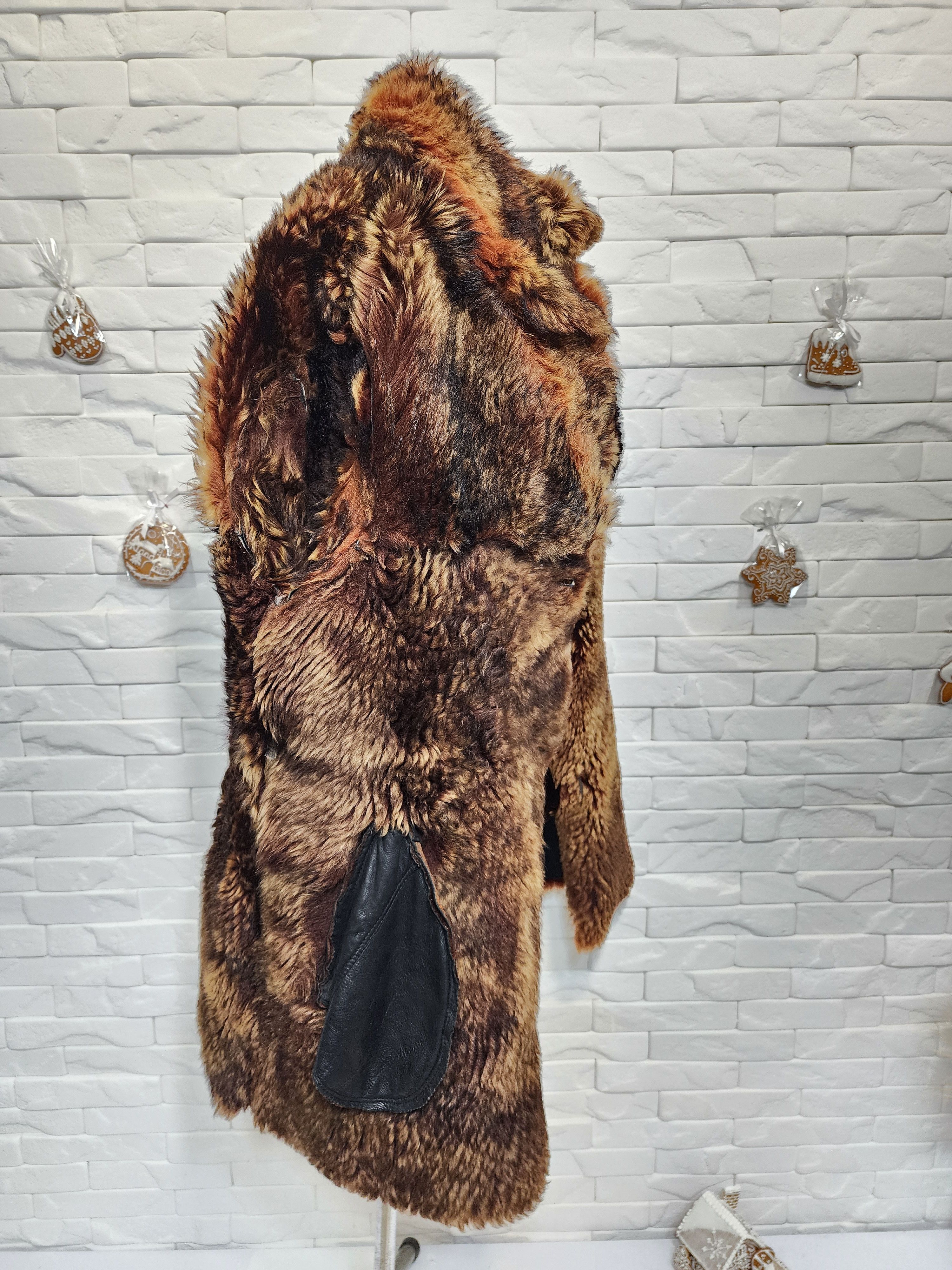 Furla Men's Black Sheepskin Coat: Button-Up Genuine Fur Size US L / EU 52-54 / 3 - 8 Thumbnail