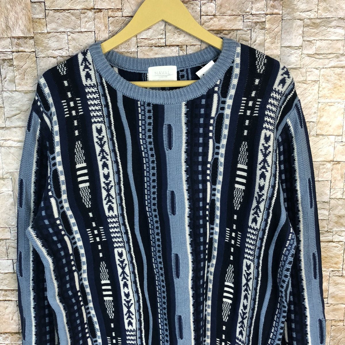Vintage D Naval Tokyo japan Blue like coogi Knitwear #A375 Size US M / EU 48-50 / 2 - 5 Thumbnail