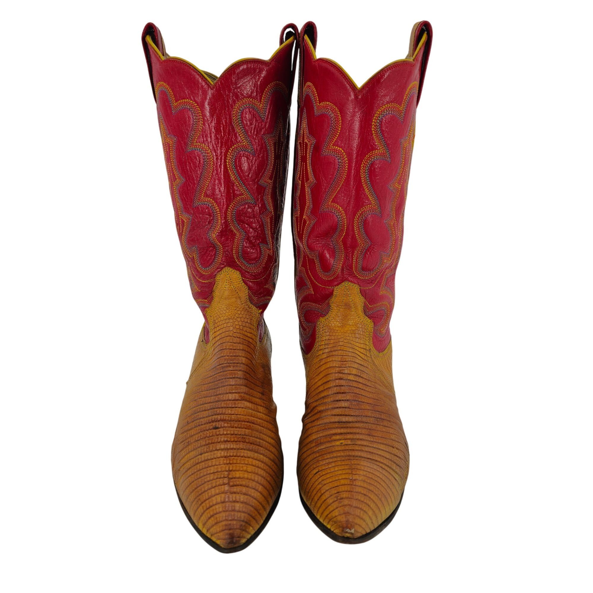 Other Stunning Womens 8C Smiths Aspen Honey Brown Lizard Cowboy W Size US 8 / IT 38 - 10 Thumbnail