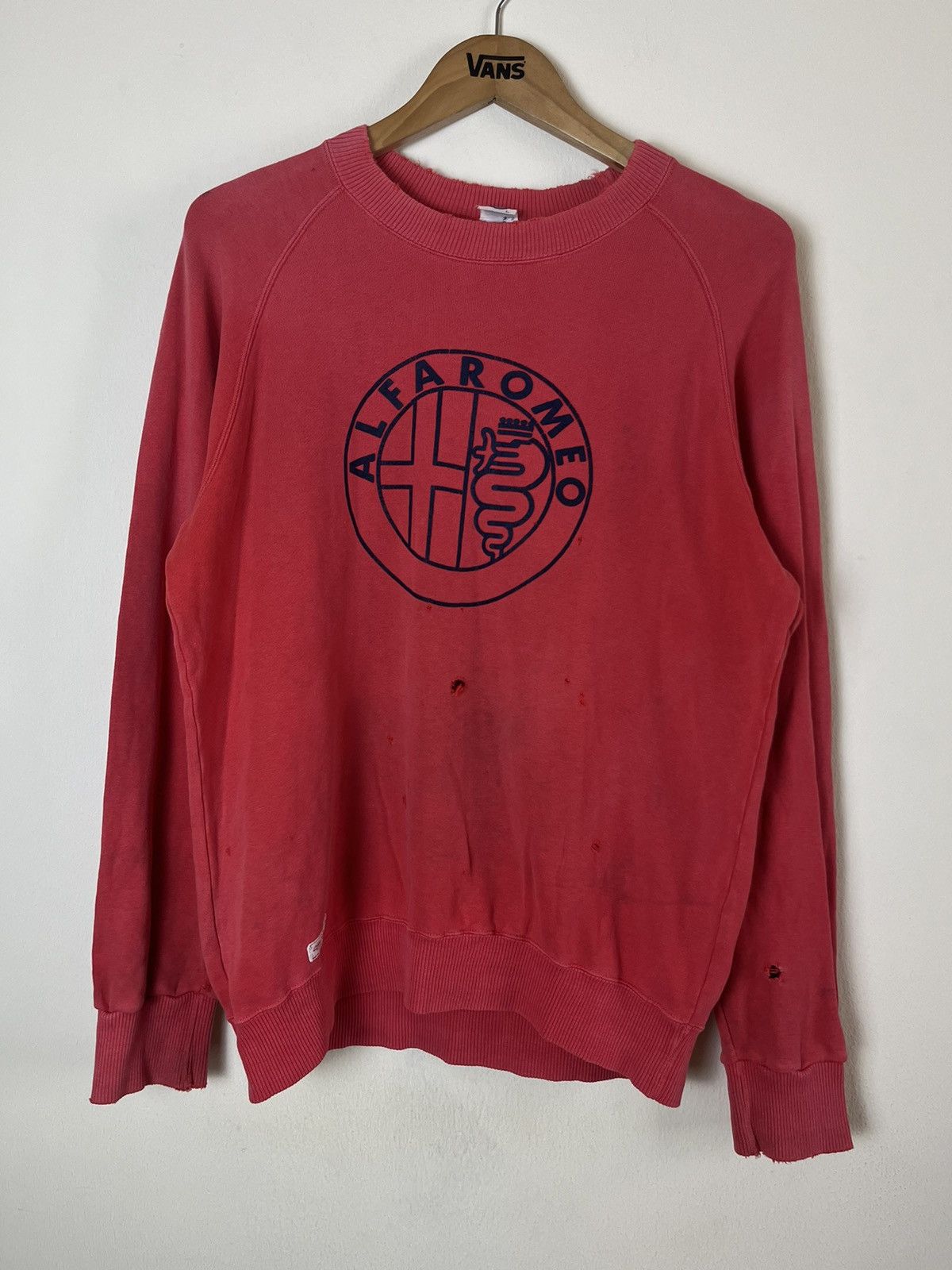 NASCAR Alfaromeo Distressed Sweatshirt Big Logo Size US L / EU 52-54 / 3 - 3 Thumbnail