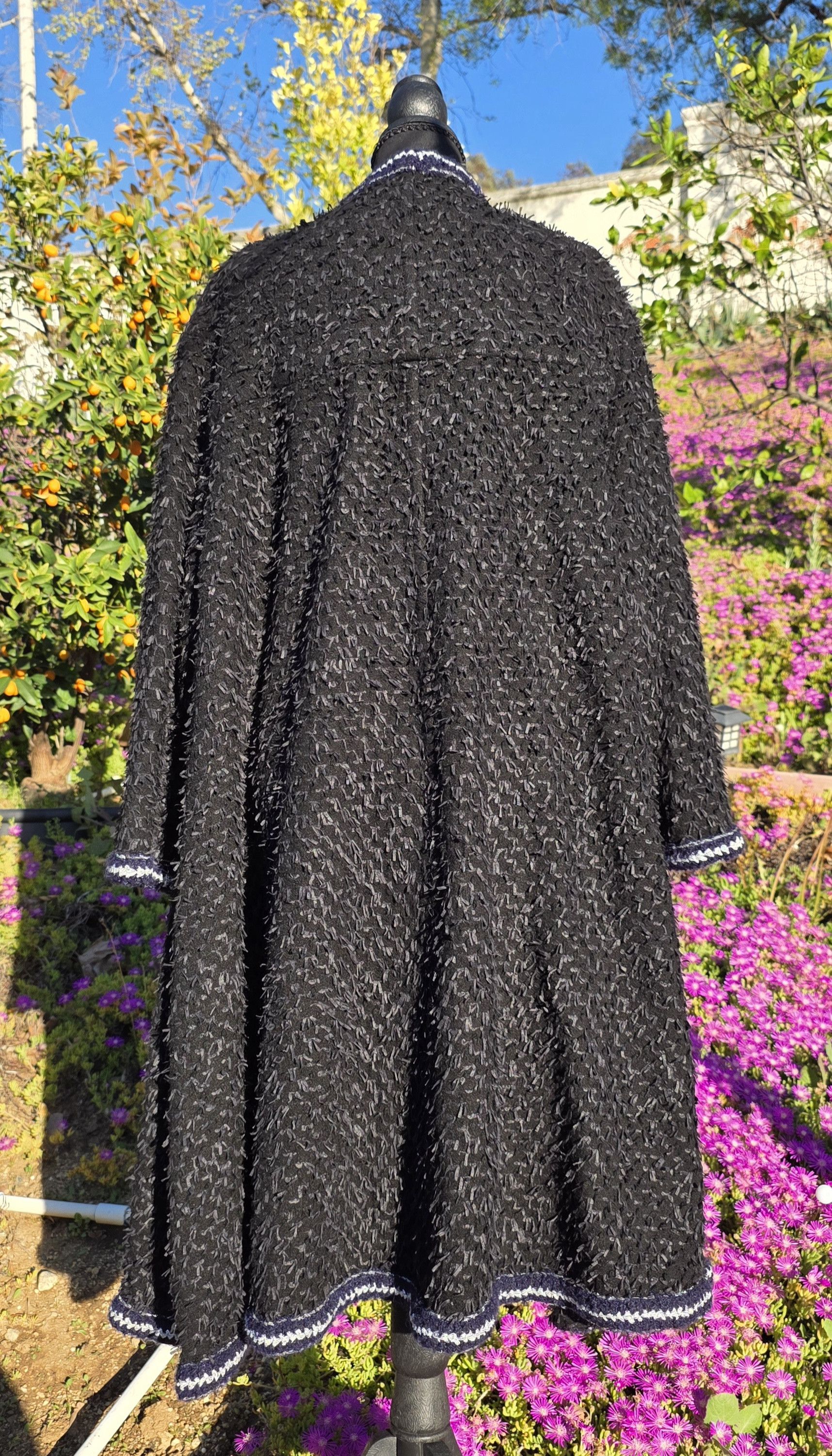 Chanel CHANEL 2021 Métiers d'Art Black Long Sweater Coat FR 34/US 2 Size XS / US 0-2 / IT 36-38 - 5 Thumbnail