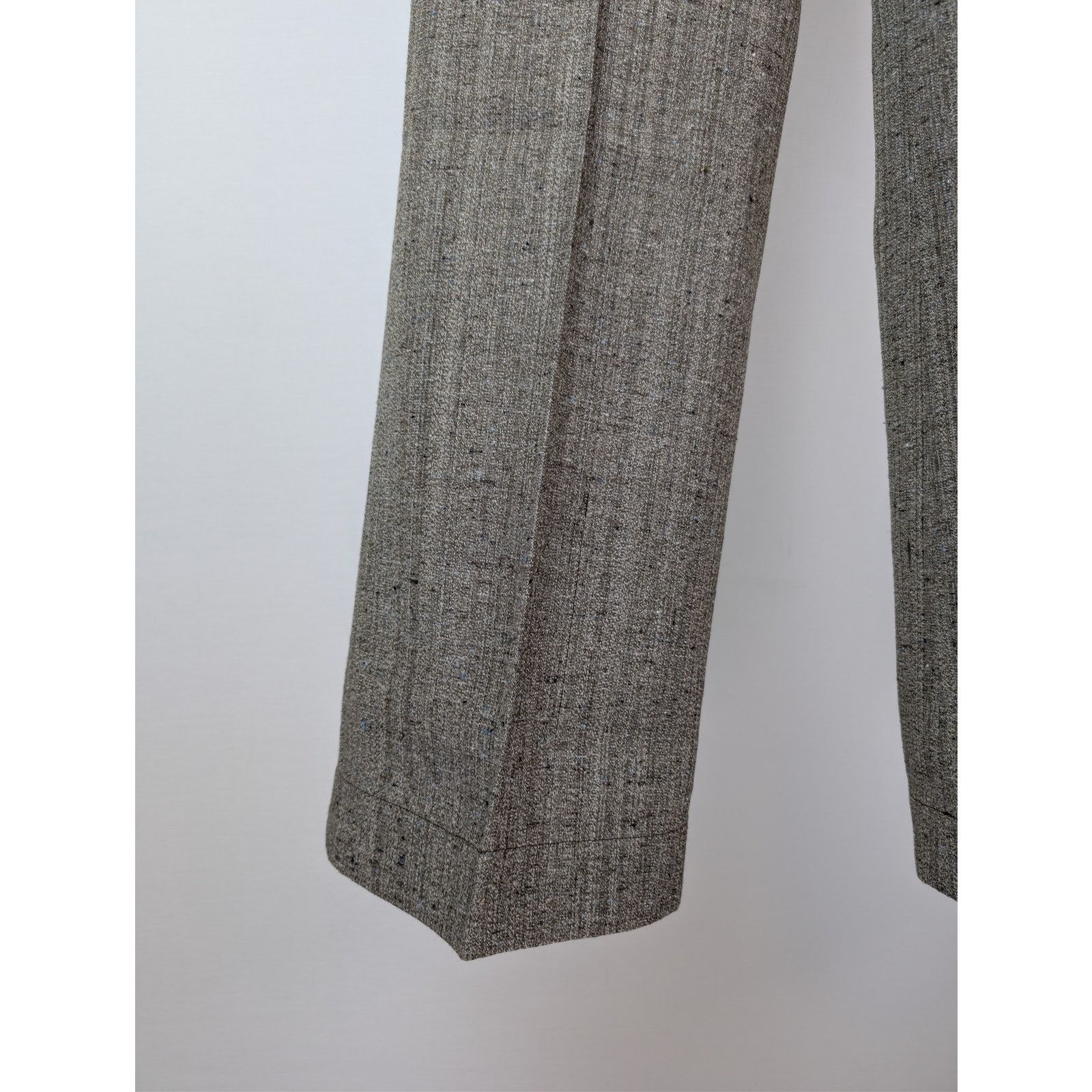Bottega Veneta o1rshd1 Knotted Melange Viscose Silk Flare Trousers Size US 36 / EU 52 - 8 Thumbnail