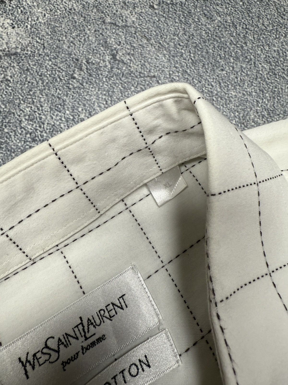 Yves Saint Laurent Vintage Yves Saint Laurent YSL Shirt Button Up Size US XL / EU 56 / 4 - 7 Thumbnail