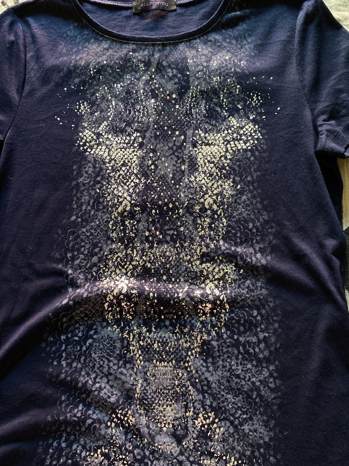 If Six Was Nine × Japanese Brand Allforyou snake print glitter tshirt kmrii style Size US S / EU 44-46 / 1 - 2 Thumbnail