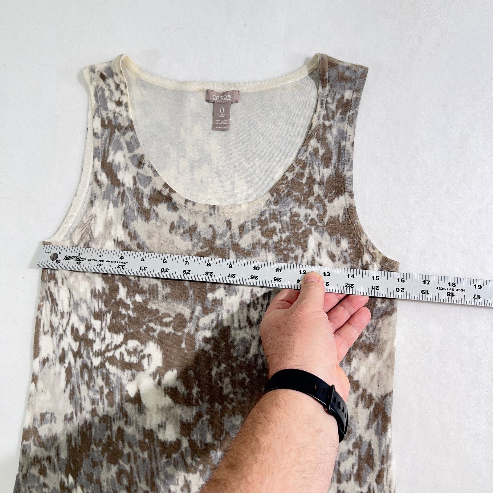 Chicos Chico's Tank Top Woman Chico Size 0 US=S4 Brown Animal Print Size S / US 4 / IT 40 - 5 Thumbnail