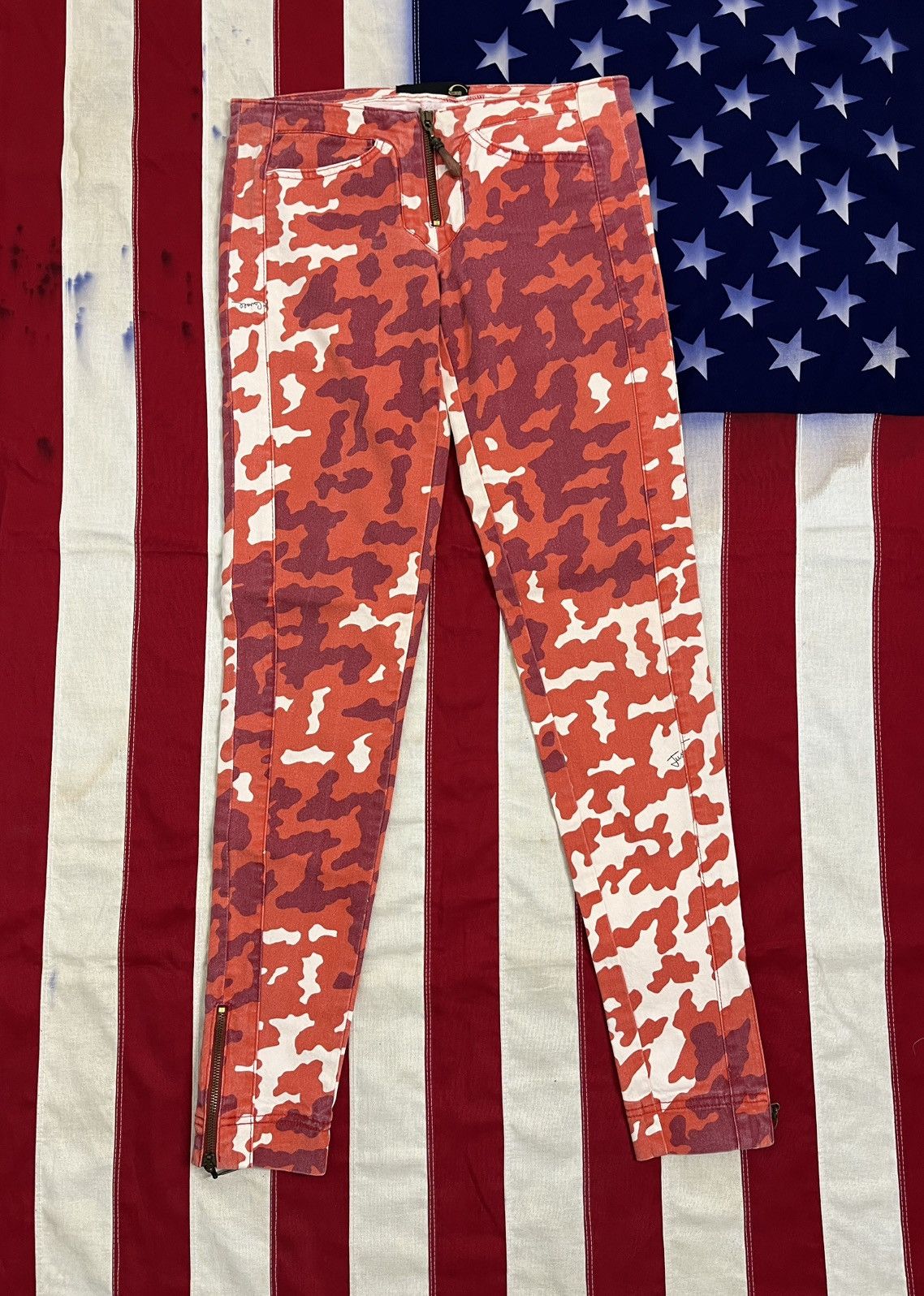 Just Cavalli Vintage Just Cavalli Camouflage Skinny Jeans Statement Piece Size 26" / US 2 / IT 38 - 1 Thumbnail