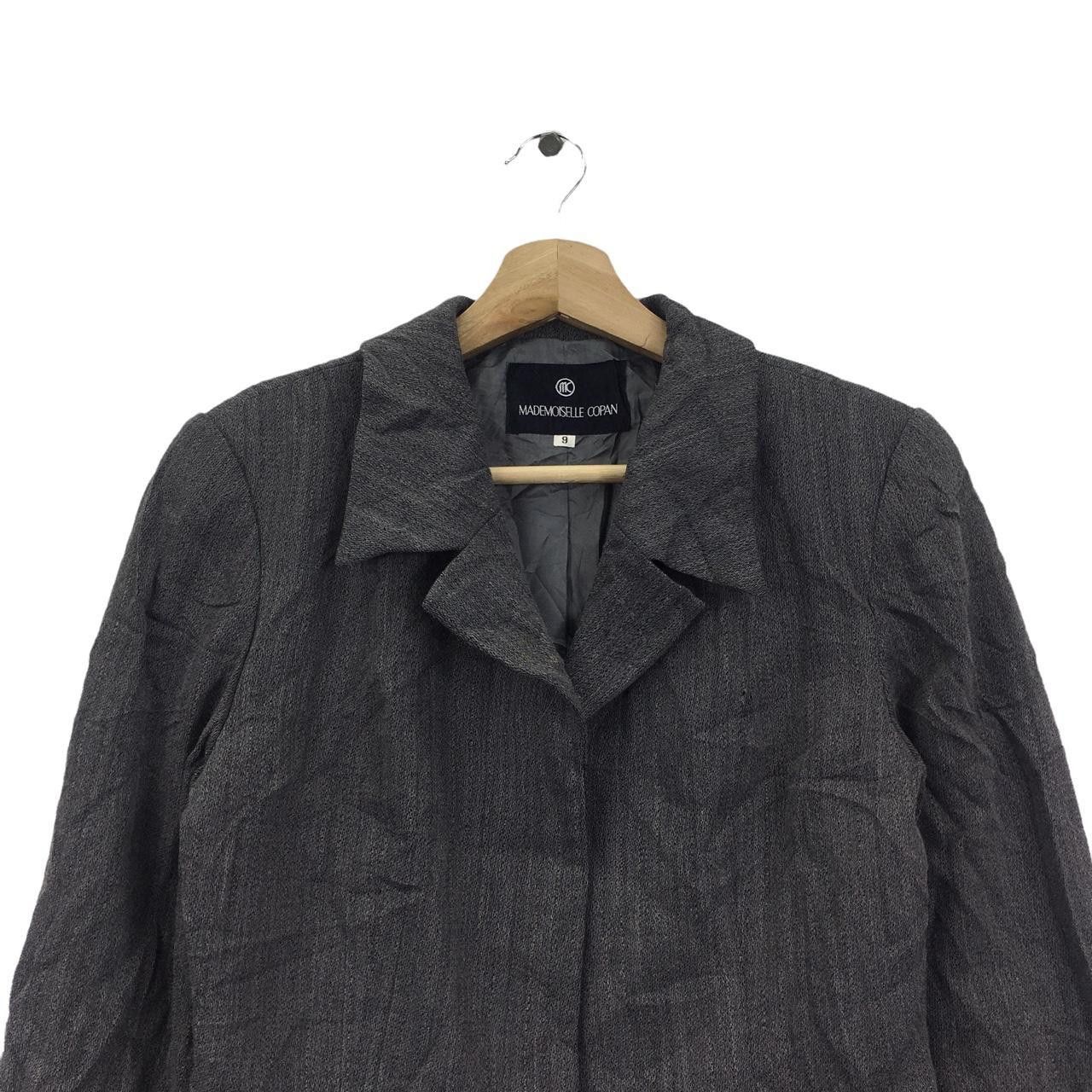 Vintage Vtg MADEMOISELLE COPAN PARIS Grey Jacket Blouse Size XS / US 0-2 / IT 36-38 - 2 Thumbnail