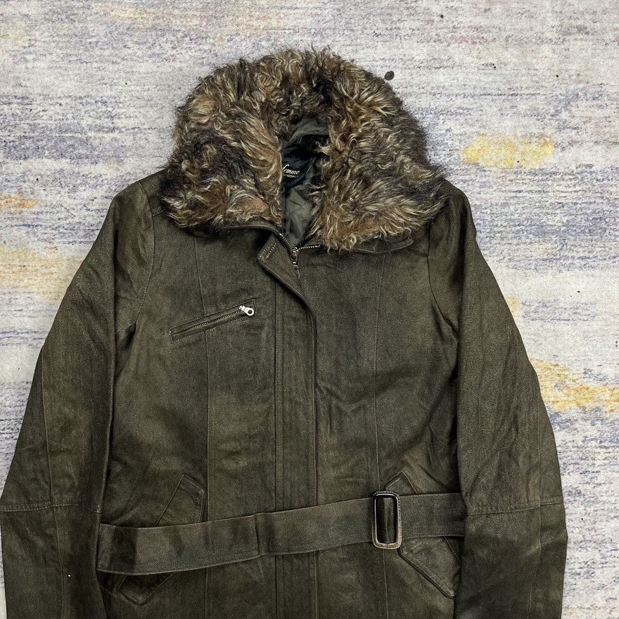 Tornado Mart Tornado mart micro suede fur collar coat jacket Size M / US 6-8 / IT 42-44 - 5 Thumbnail