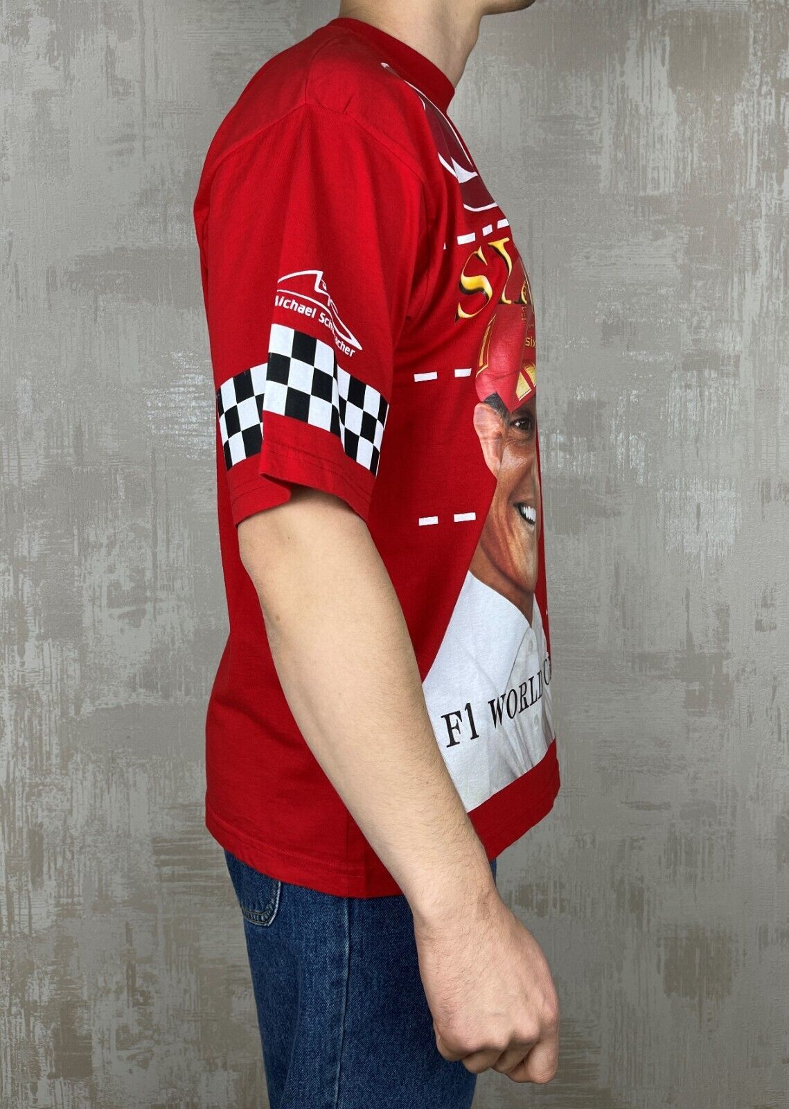 Formula 1 Michael Schumacher Six Times F1 World Champion T-shirt Size US XXL / EU 58 / 5 - 3 Thumbnail