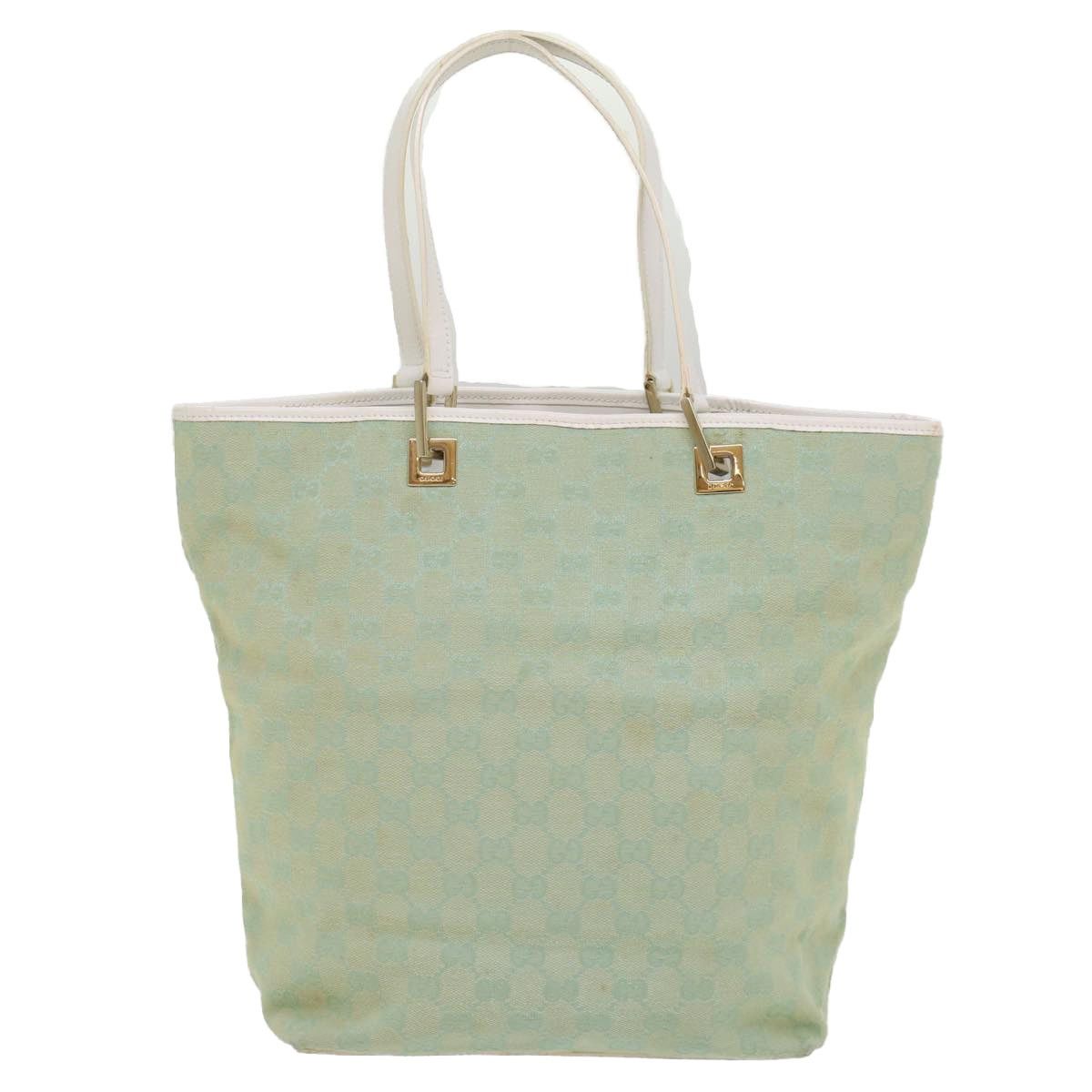 Gucci GUCCI GG Canvas Tote Bag Light Blue 002 002 Size ONE SIZE - 2 Thumbnail
