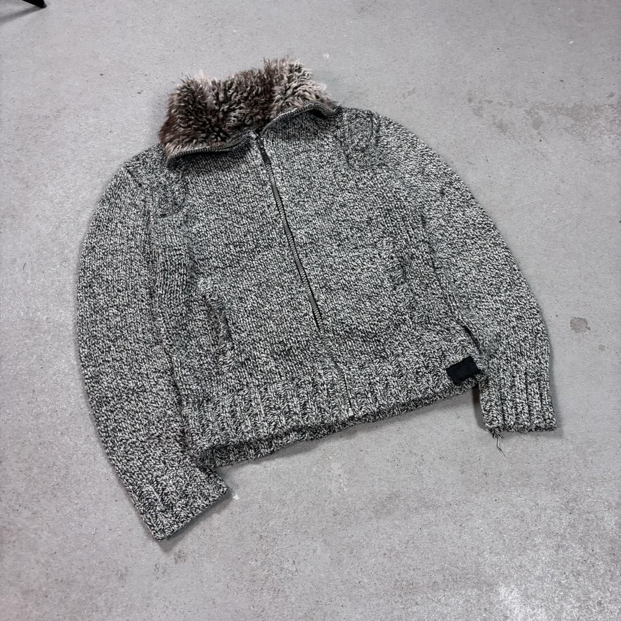 Japanese Brand × Vintage Vintage y2k affliction style opium fur ribbed sweater Size US L / EU 52-54 / 3 - 2 Thumbnail