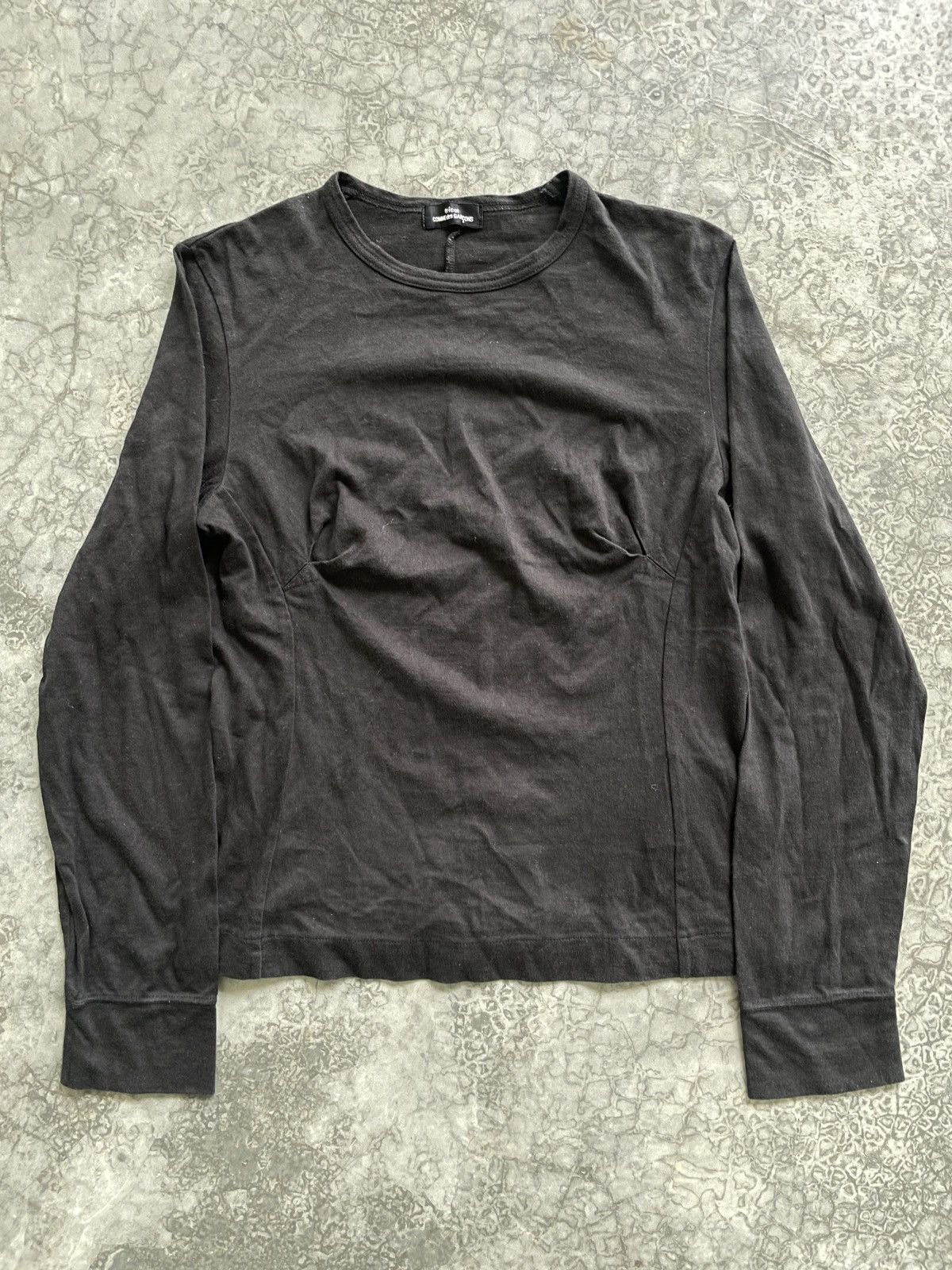 Comme des Garcons AD03 Tricot COMME des GARCONS Long Sleeves Black Plain Tees Size S / US 4 / IT 40 - 1 Thumbnail