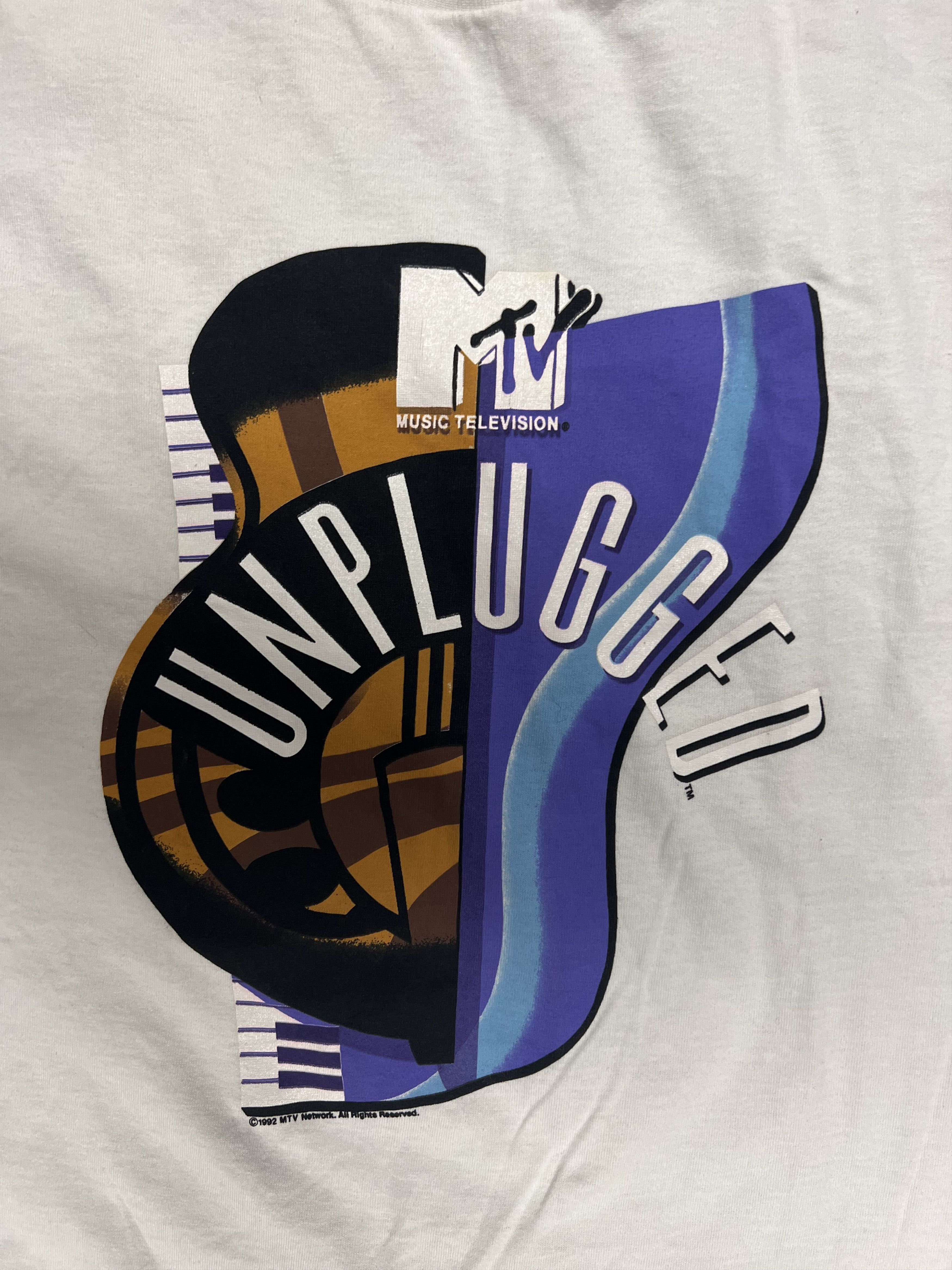 Band Tees × Mtv Rare MTV Unplugged T-Shirt Single Stitch Size US XL / EU 56 / 4 - 2 Thumbnail