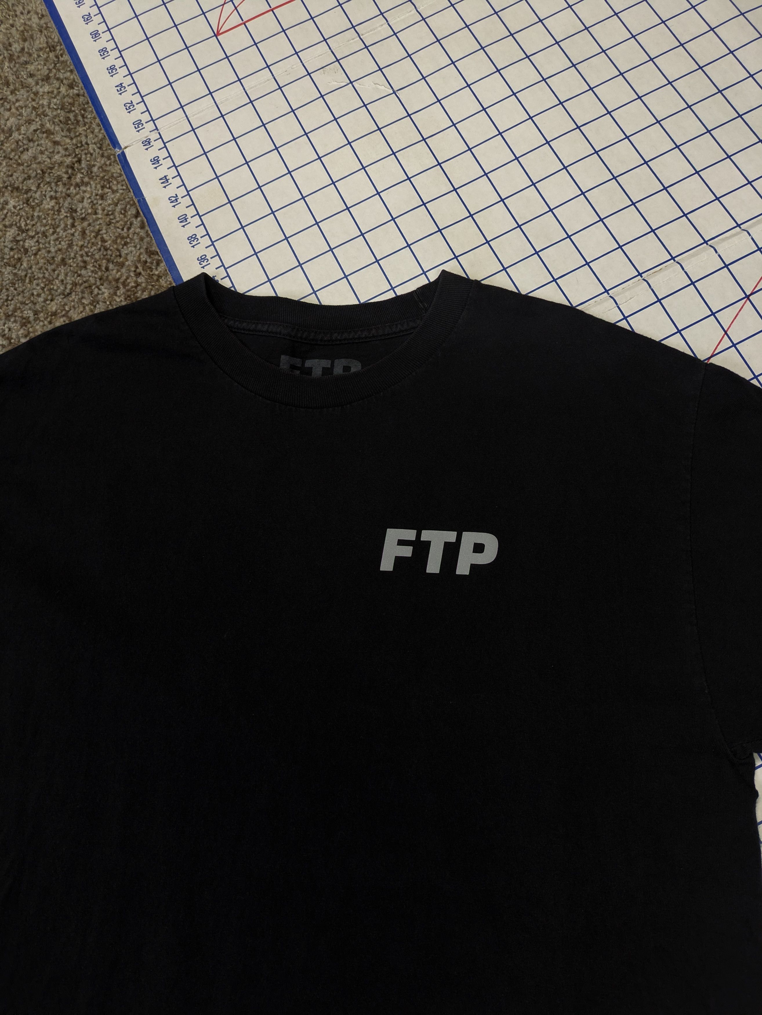 Fuck The Population FTP 3M reflective og logo tee 2015 2016 rare black Large Size US L / EU 52-54 / 3 - 5 Thumbnail
