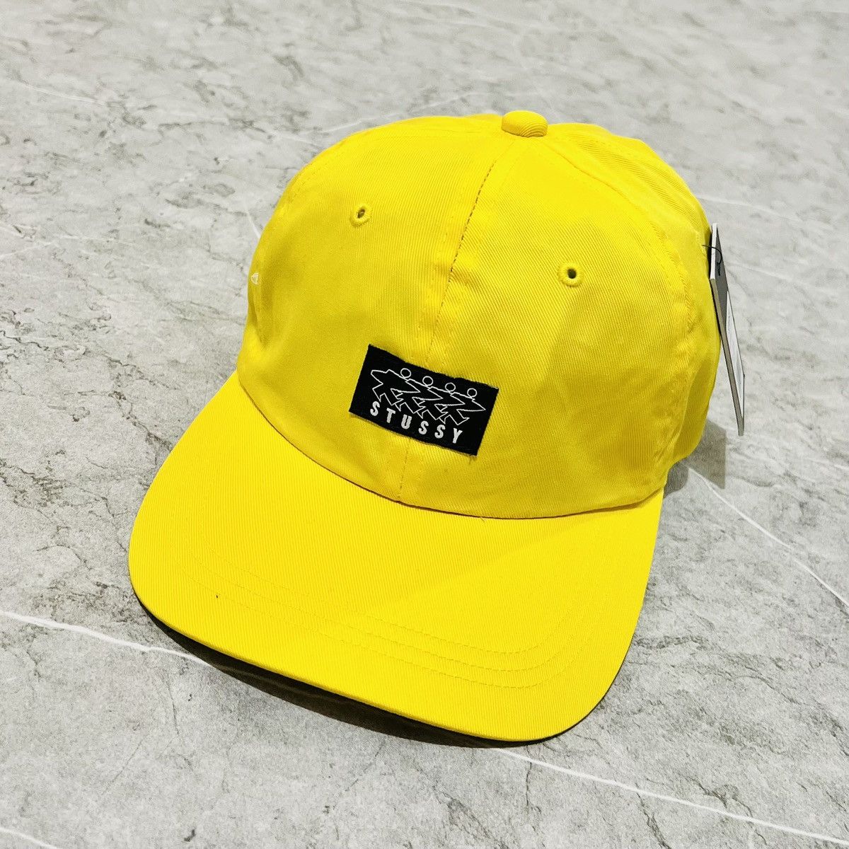 Stussy × Vintage STUSSY SURFMAN CAP YELLOW Size ONE SIZE - 2 Thumbnail