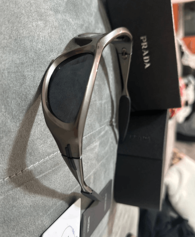 Prada PRADA Sunglasses Sport Red Tab Shield Mask Symbole Size ONE SIZE - 4 Thumbnail