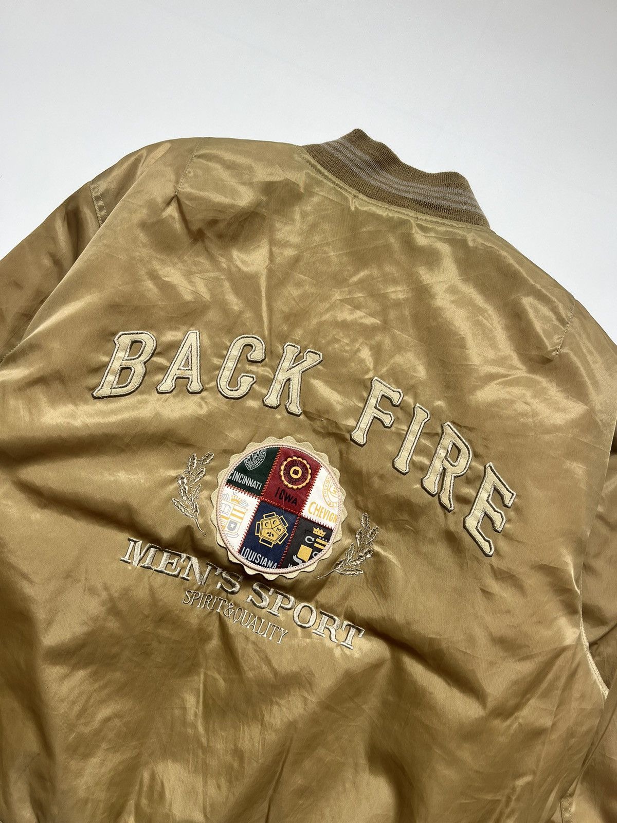 Japanese Brand Vintage Back Fire Kern Country Men's Sport Bomber Jacket Size US L / EU 52-54 / 3 - 9 Thumbnail