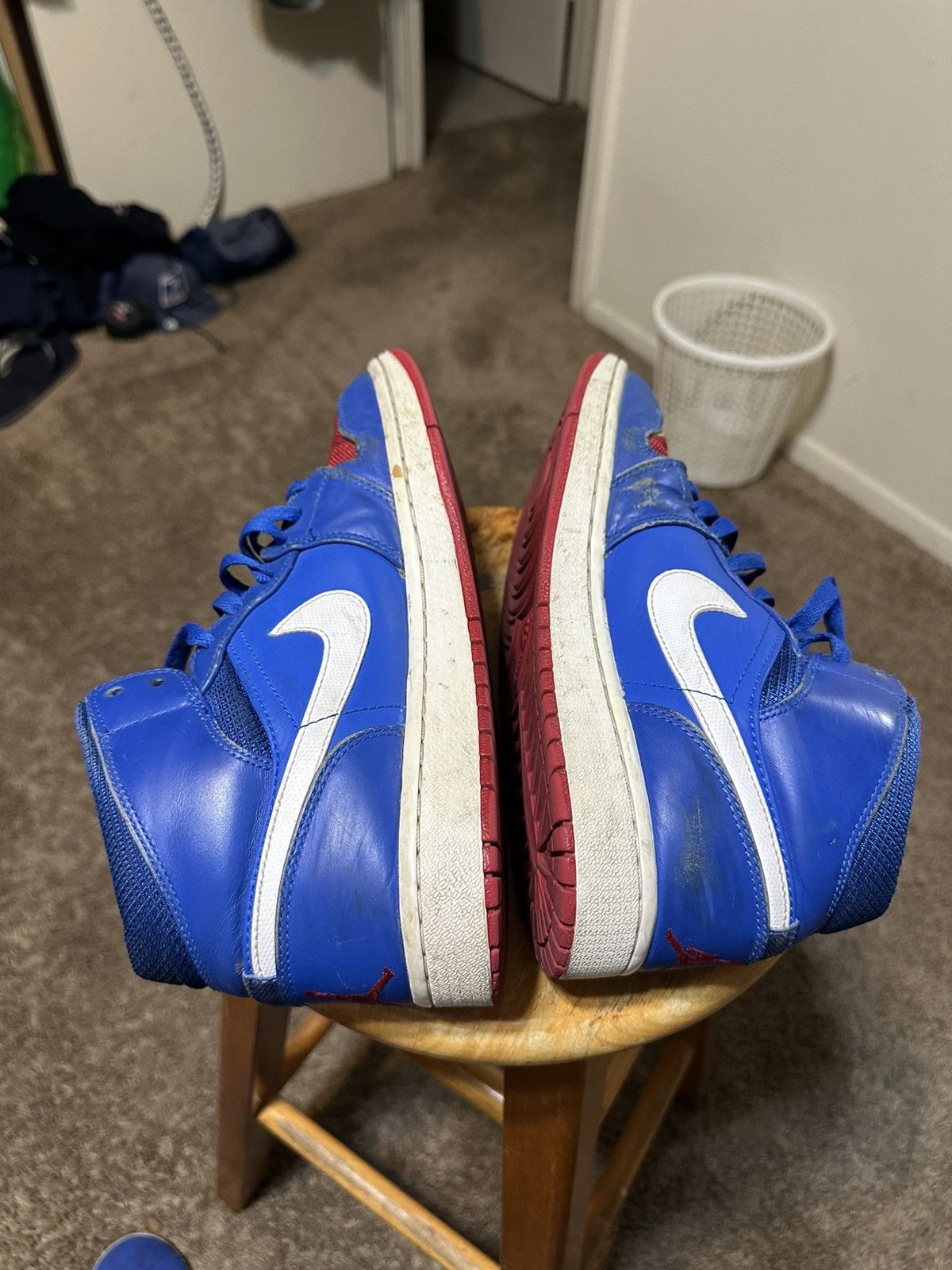 Nike Vintage Nike Air Jordan 1 “Detroit Pistons” 2012 size 9.5 Size US 9.5 / EU 42-43 - 6 Thumbnail