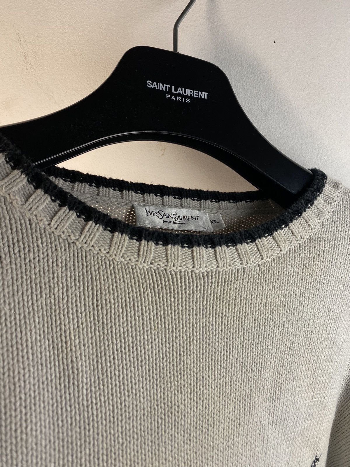 Pale YSL Sweater Knit Yves Saint Laurent Sweater