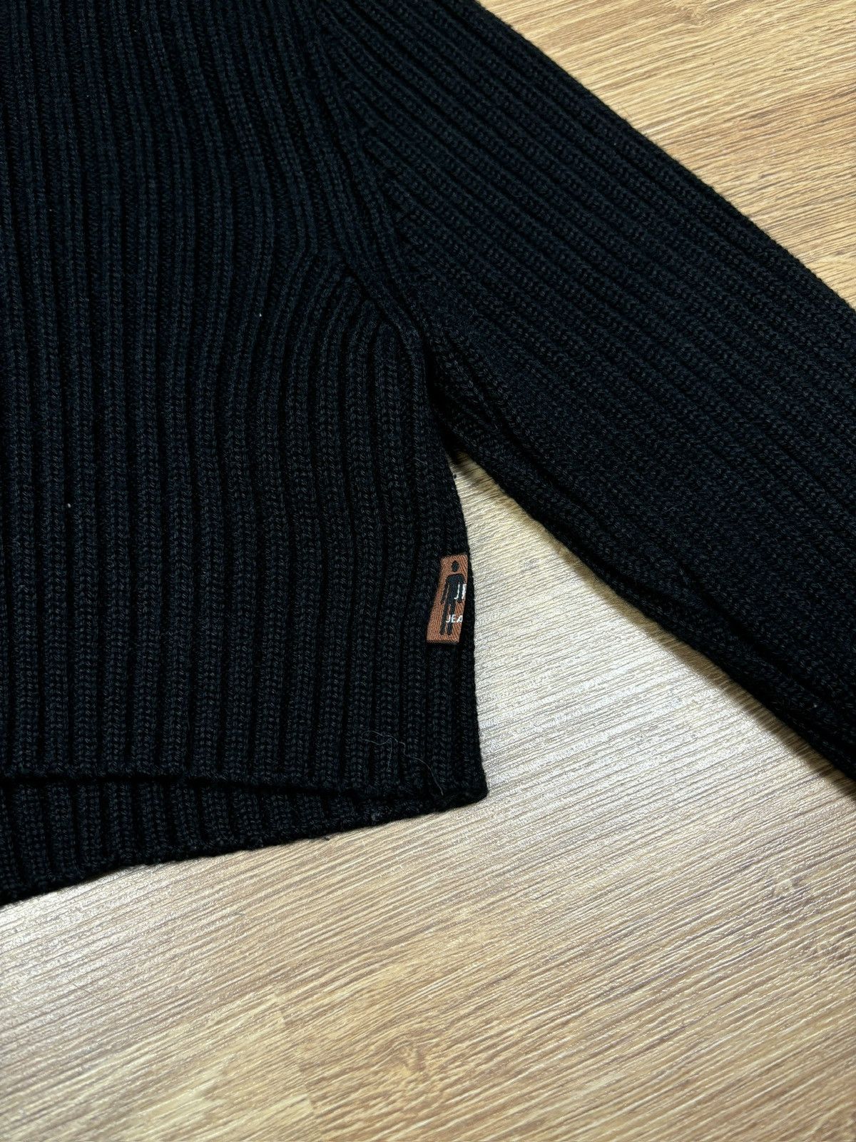 Jean Paul Gaultier 2000s Jean Paul Gaultier Cropped Ribbed Turtleneck Knit Size M / US 6-8 / IT 42-44 - 4 Thumbnail