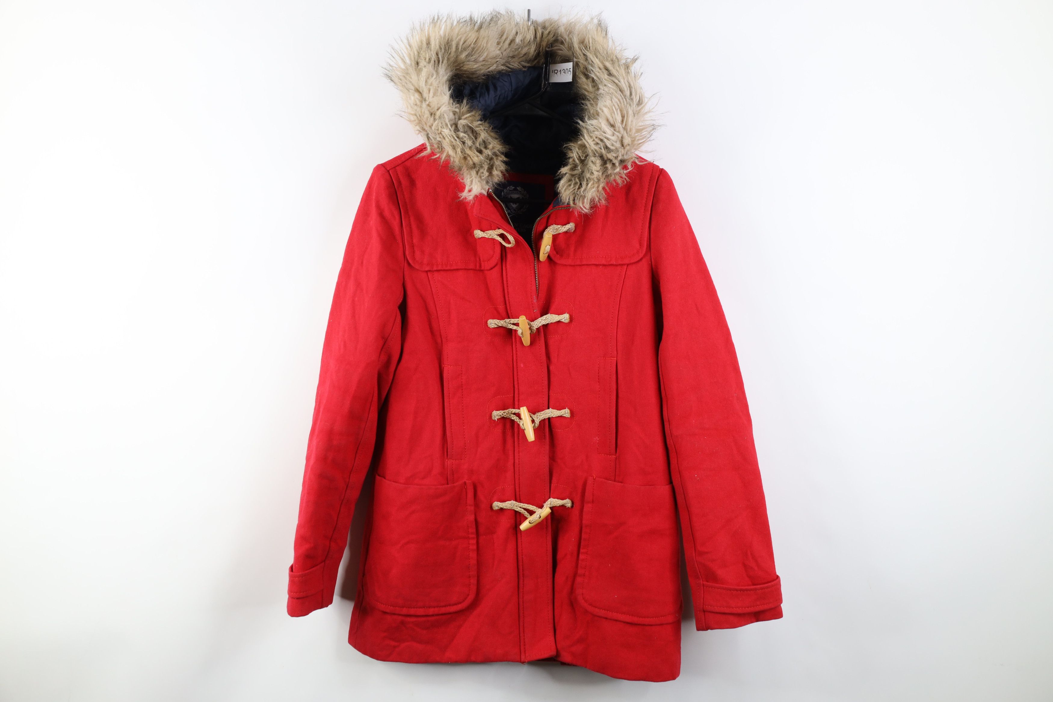 American Eagle Outfitters Vintage 90s Y2K American Eagle Toggle Button Hooded Jacket Size M / US 6-8 / IT 42-44 - 1 Thumbnail