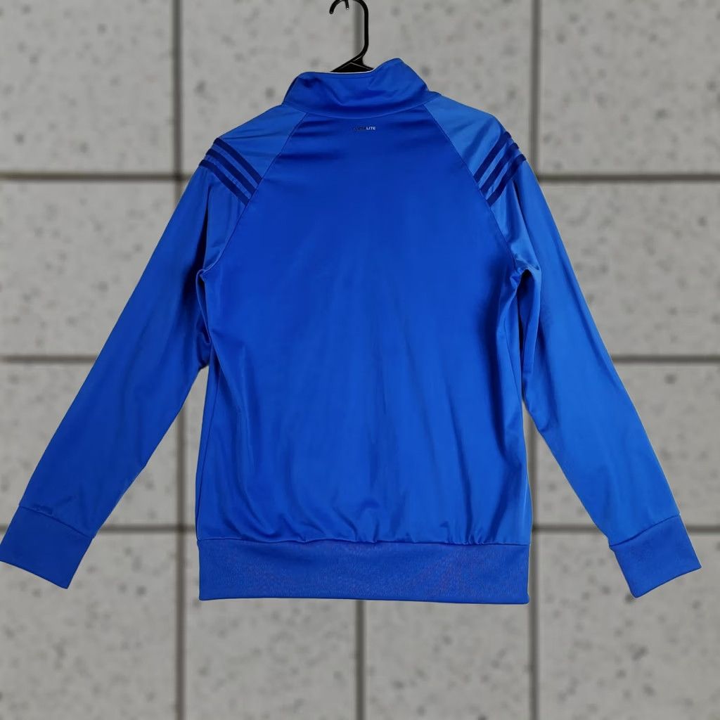 Adidas Adidas Mens L Blue Climalite Track Jacket Full Zip Training Athletic Shirt Size US L / EU 52-54 / 3 - 1 Thumbnail
