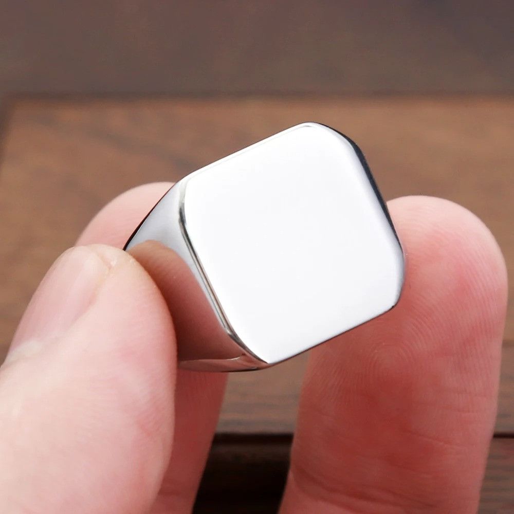 Jewelry Fashion Polished Stainless-Steel Ring Size ONE SIZE - 1 Thumbnail