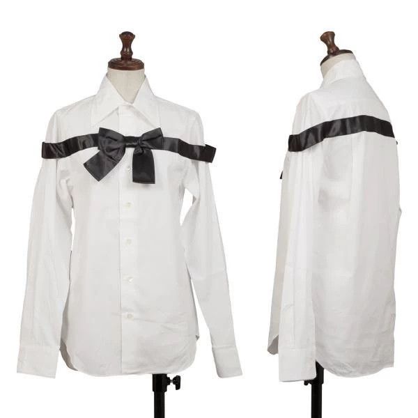 Comme des Garcons Comme Des Garcons White Vintage Bow Shirt Size S / US 4 / IT 40 - 1 Thumbnail