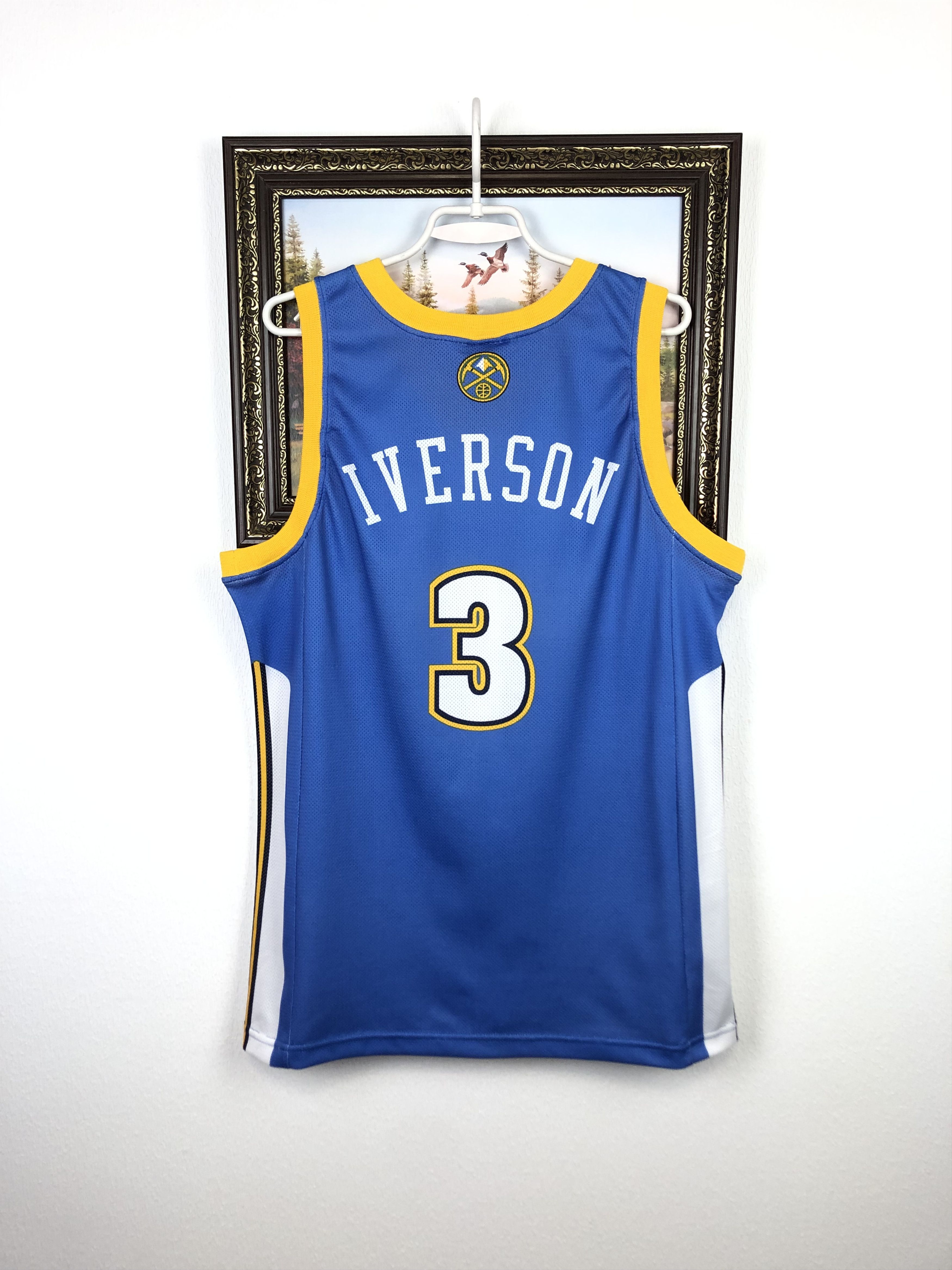 NBA Vintage Champion Denver Nuggets Iverson NBA Jersey Shirt Size US M / EU 48-50 / 2 - 7 Thumbnail